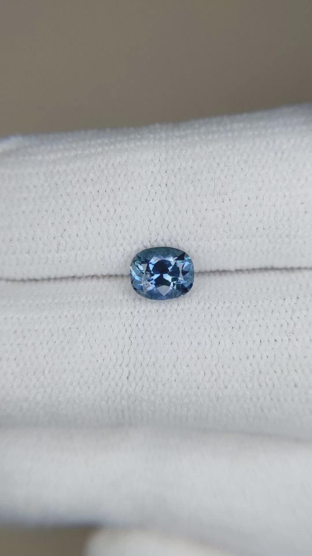 0.84 Ct. Blue Sapphire from Montana Size Video