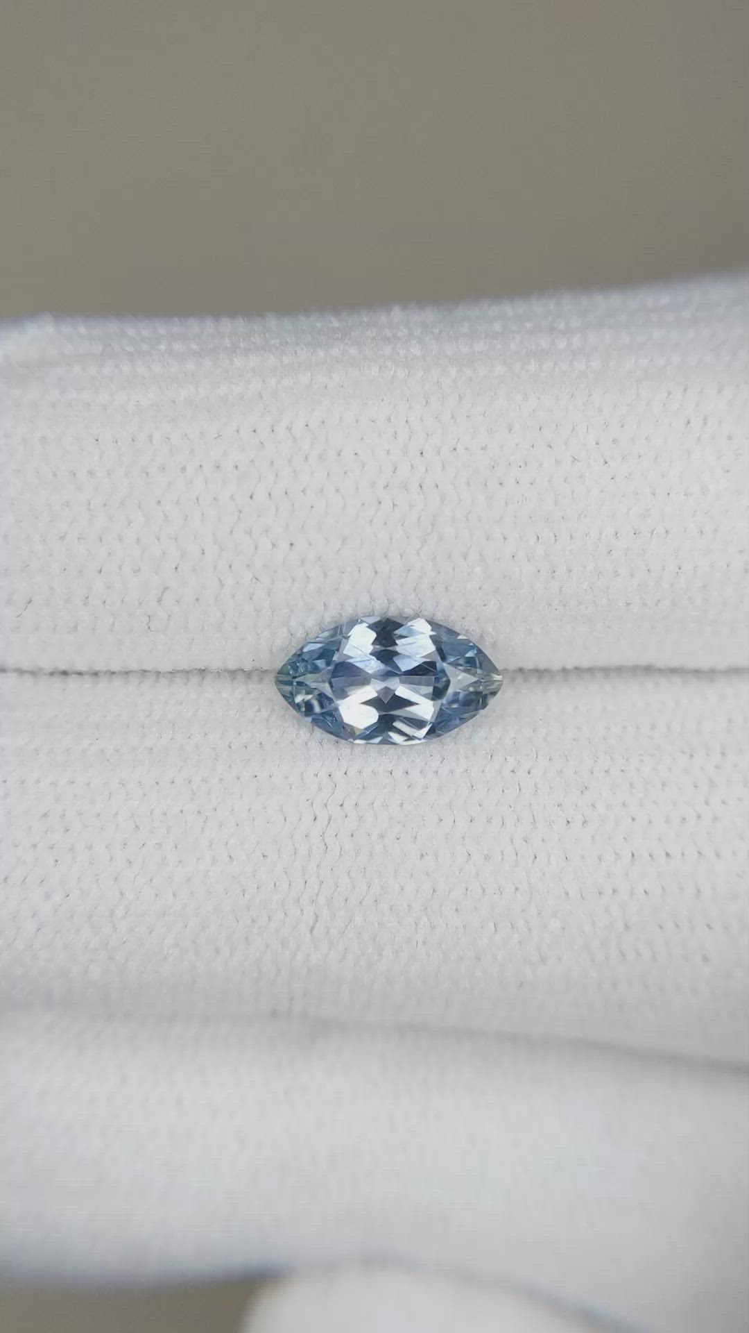 0.97 Ct. Blue Sapphire from Montana Size Video