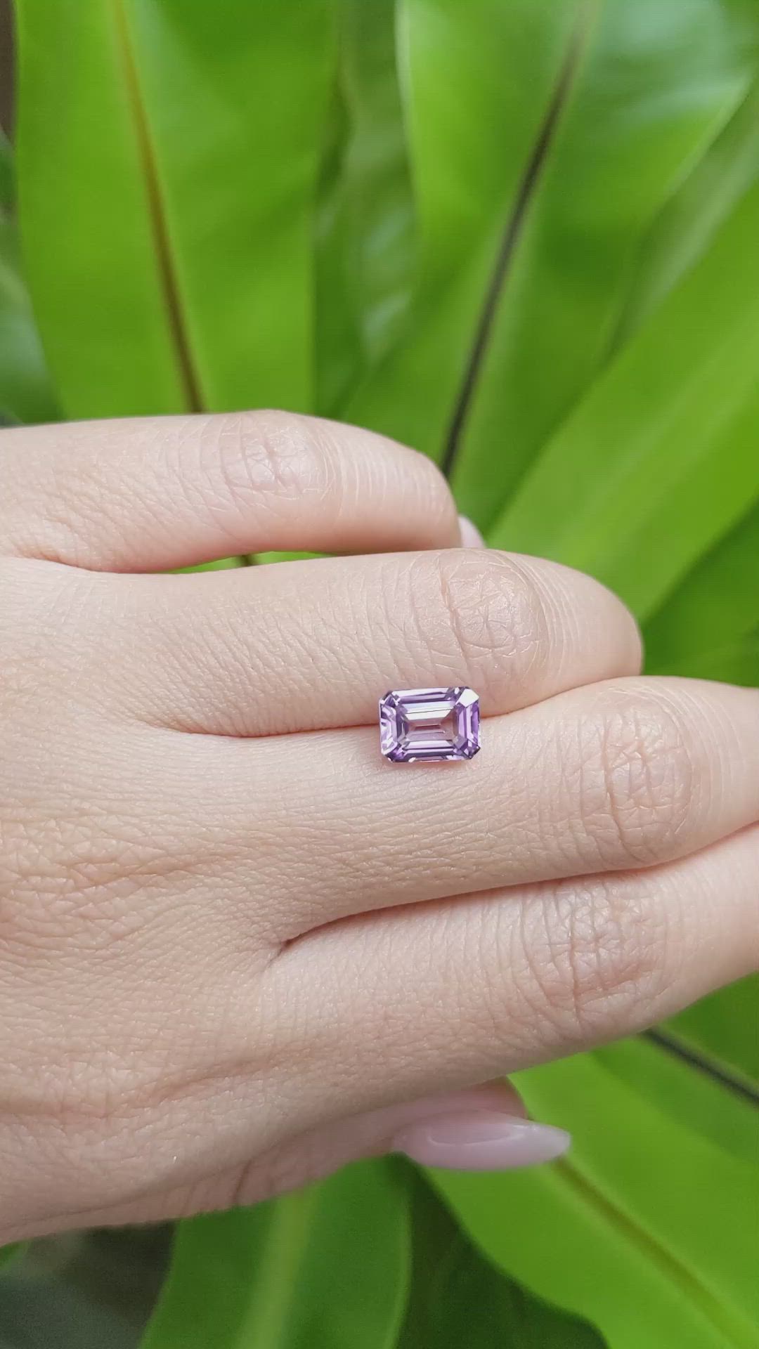 2.50 Ct. Purple Sapphire from Ceylon (Sri Lanka) Size Video