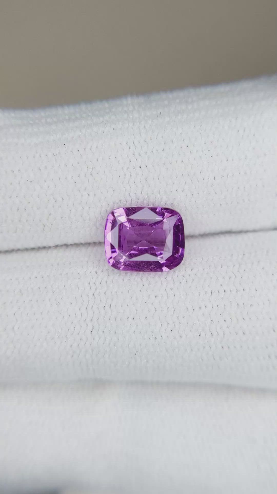 1.98 Ct. Pinkish Purple Sapphire from Ceylon (Sri Lanka) Size Video