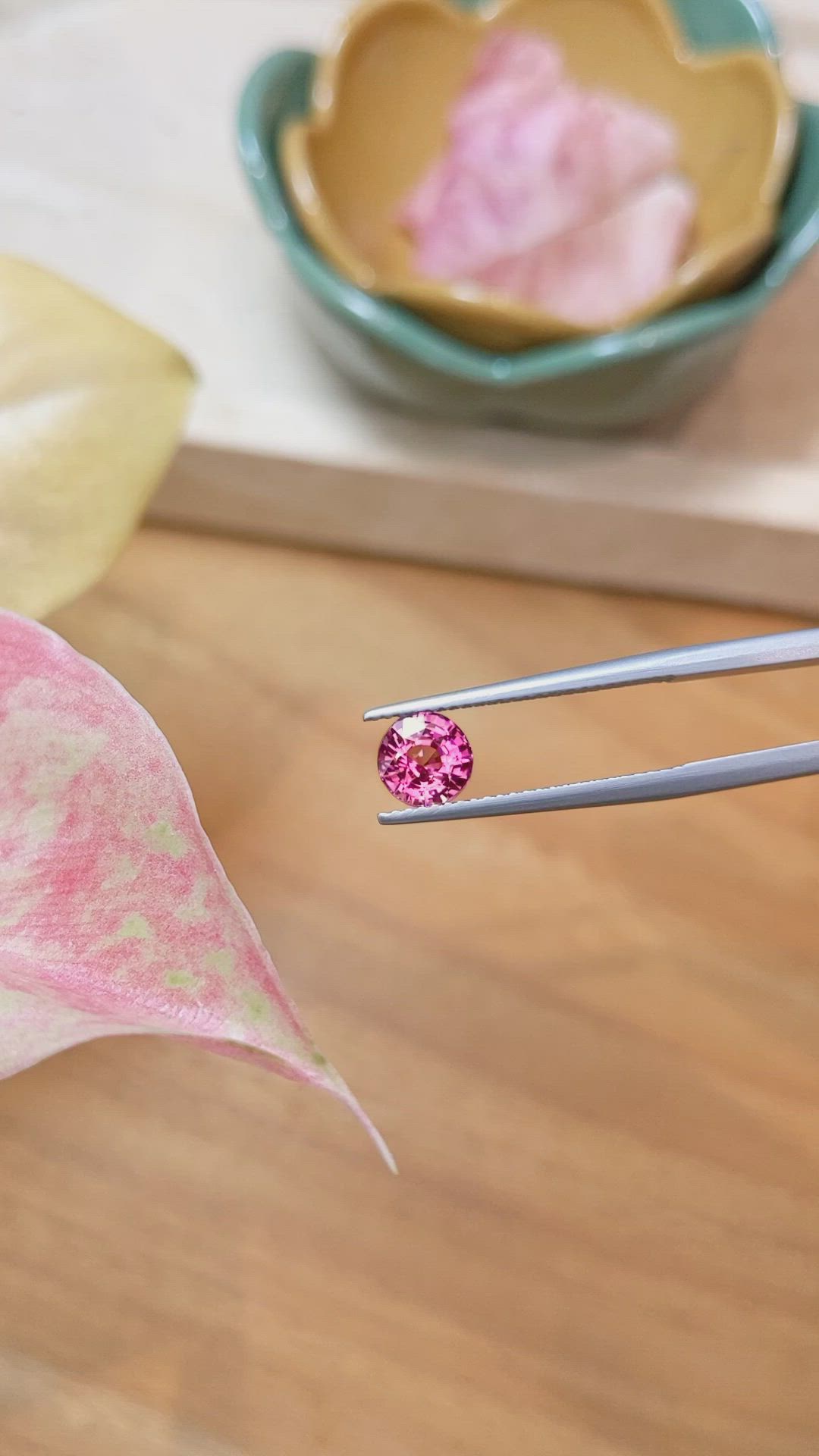 1.51 Ct. Purplish Pink Sapphire from Ceylon (Sri Lanka) Size Video