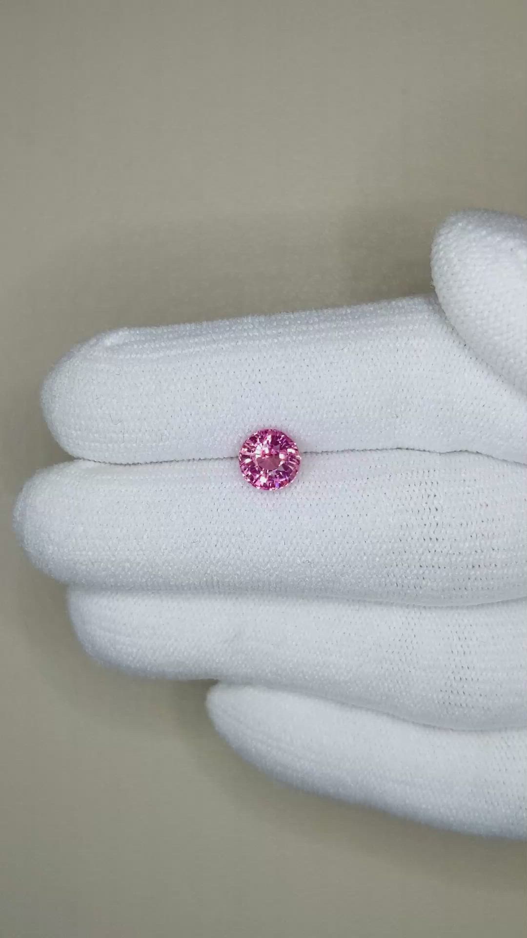 1.51 Ct. Pink Sapphire from Ceylon (Sri Lanka) Size Video
