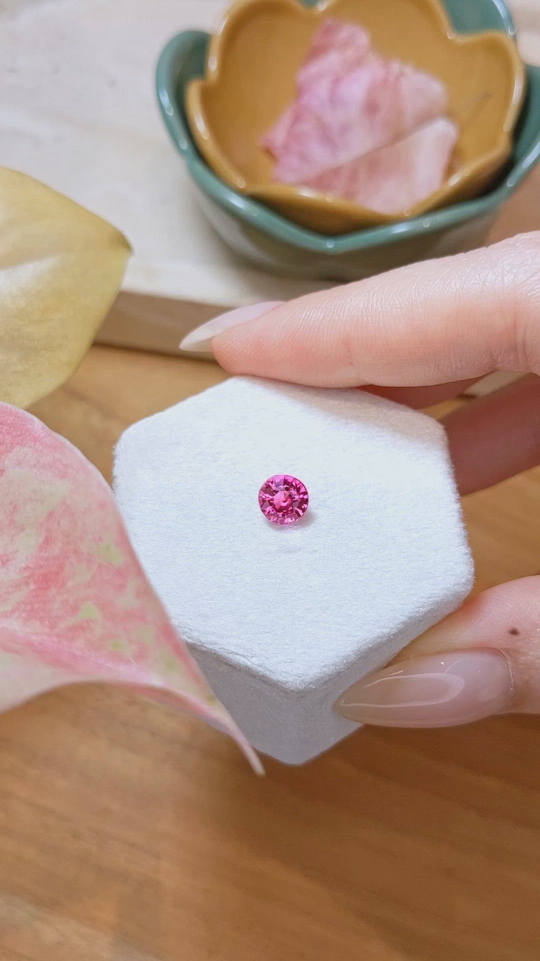 1.51 Ct. Purplish Pink Sapphire from Ceylon (Sri Lanka) Size Video