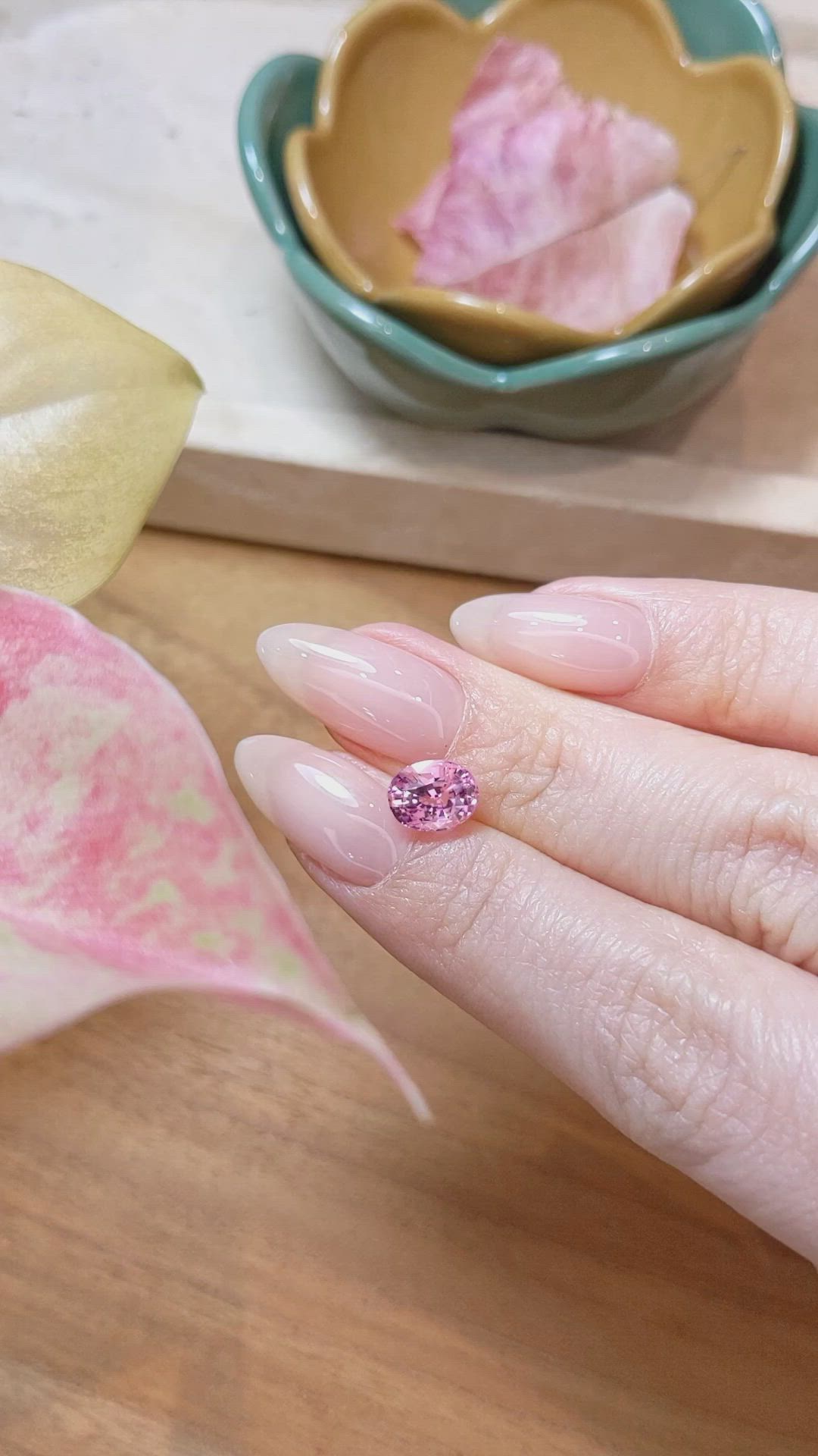 2.12 Ct. Purplish Pink Sapphire from Ceylon (Sri Lanka) Size Video