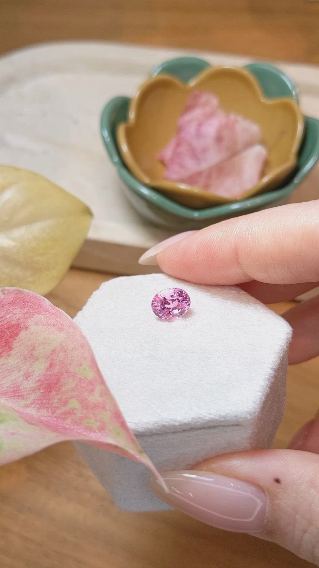 2.12 Ct. Purplish Pink Sapphire from Ceylon (Sri Lanka) Size Video