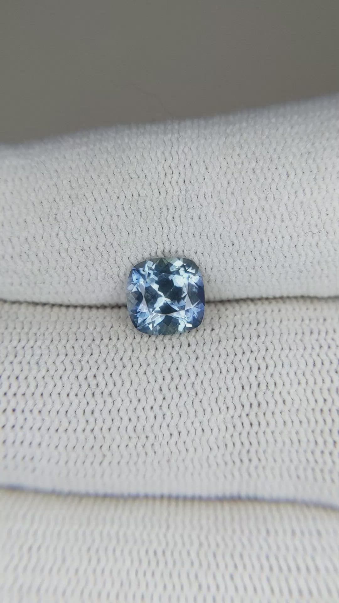 1.56 Ct. Blue Sapphire from Montana Size Video