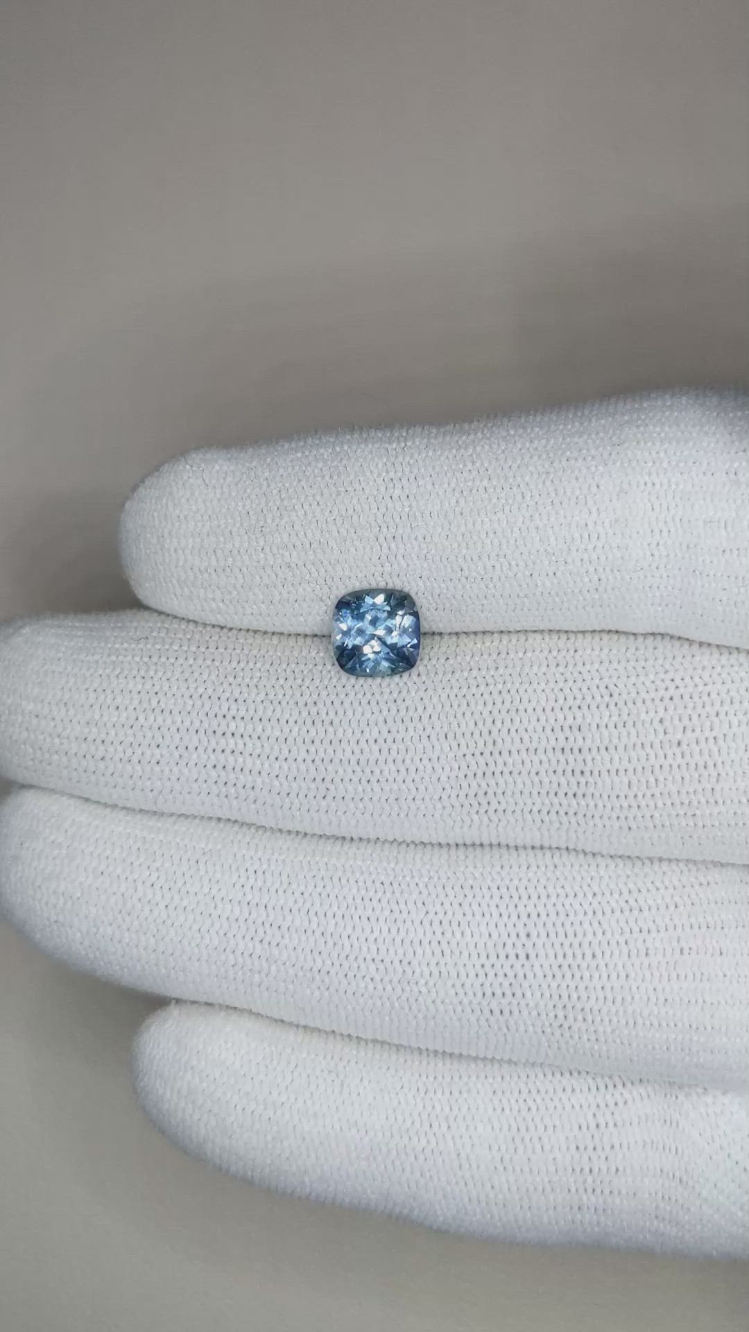 1.56 Ct. Blue Sapphire from Montana Size Video