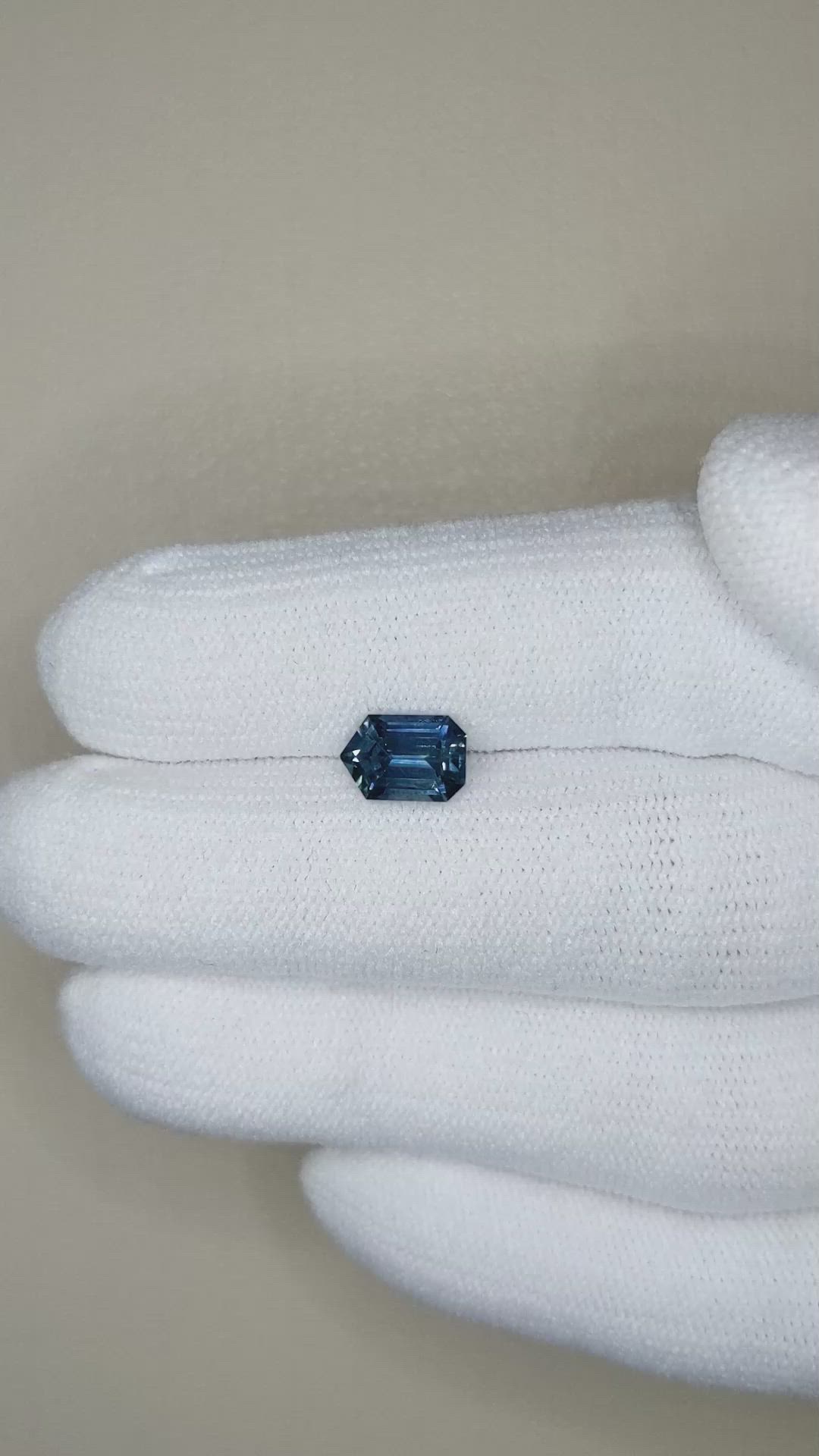 1.47 Ct. Blue Sapphire from Montana Size Video