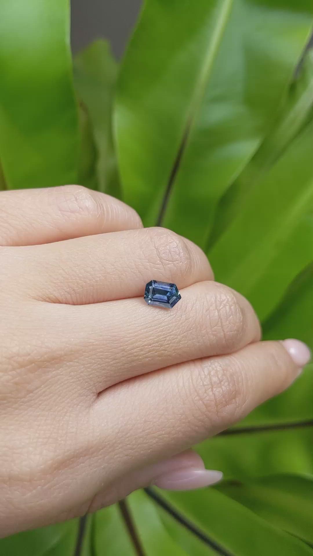 1.47 Ct. Blue Sapphire from Montana Size Video