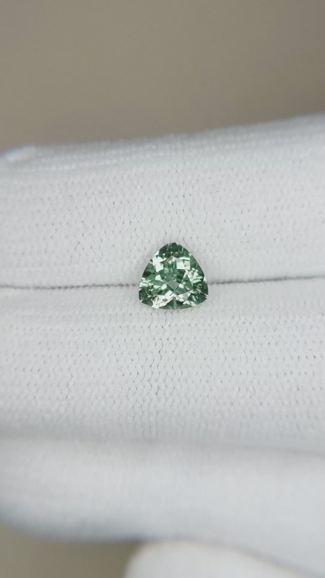 0.93 Ct. Bluish Green Sapphire from Montana Size Video