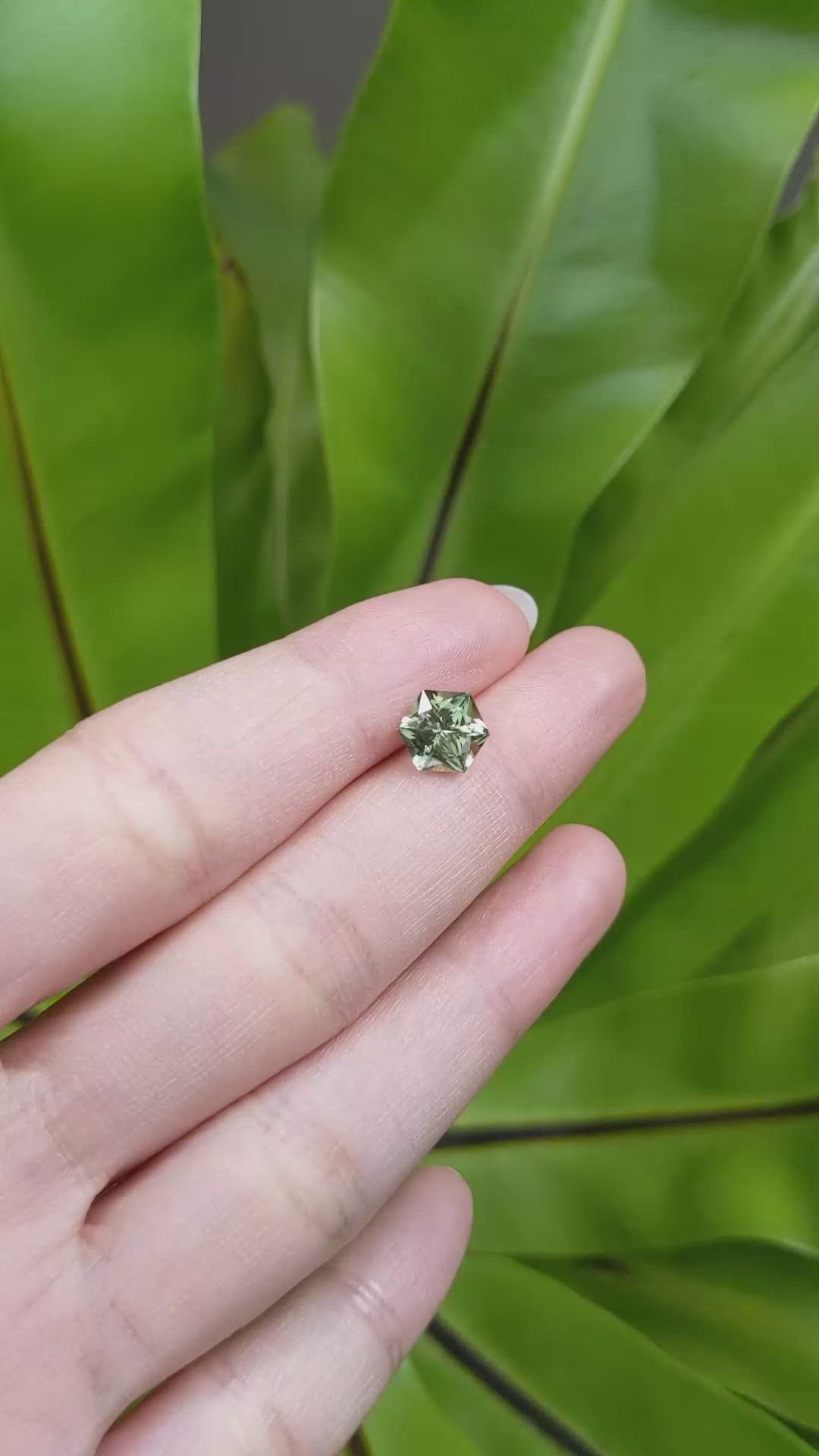 2.21 Ct. Green Sapphire from Montana Size Video