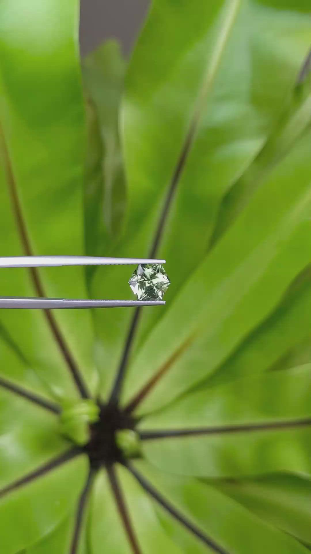 2.21 Ct. Green Sapphire from Montana Size Video