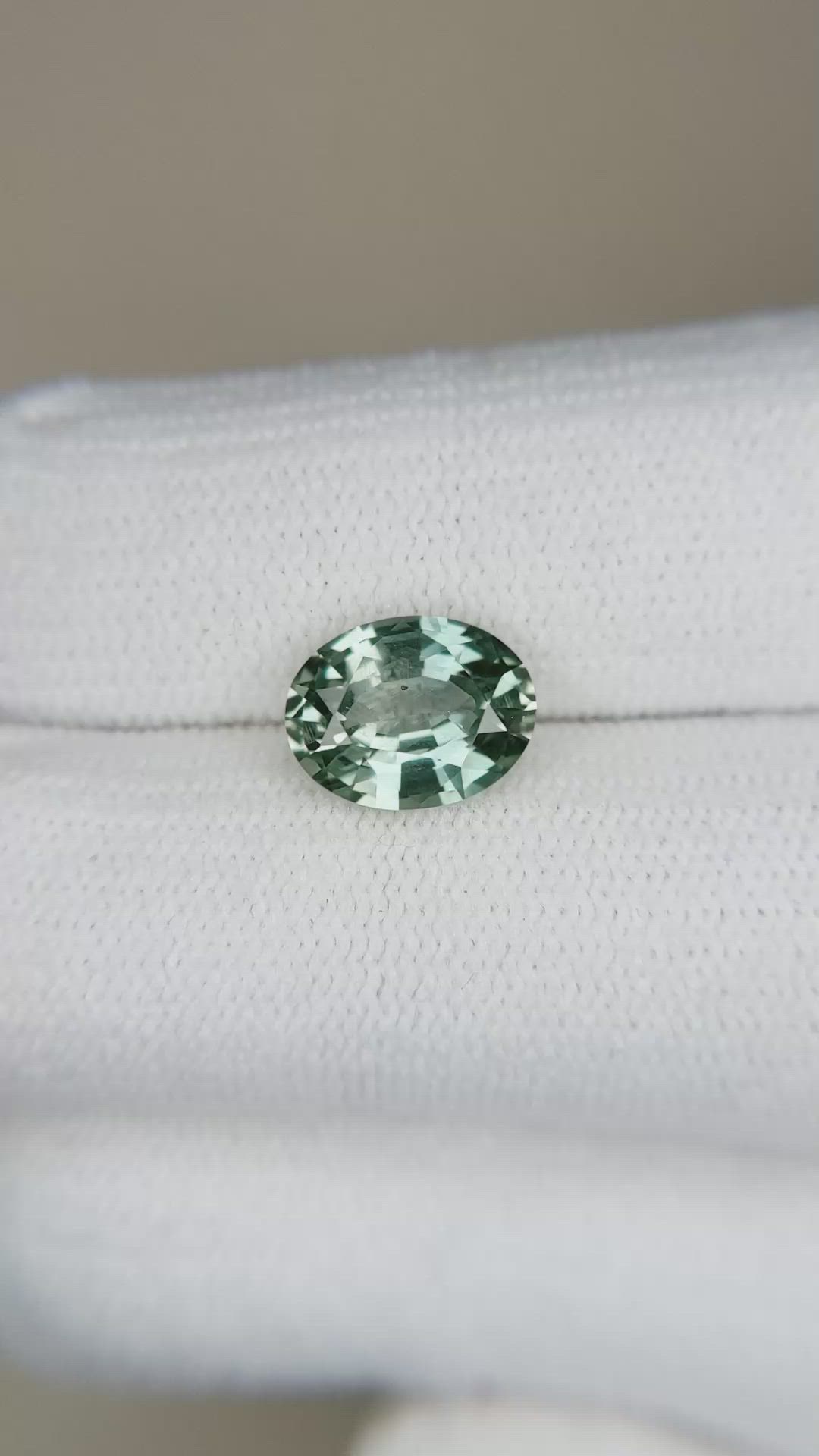 2.25 Ct. Bluish Green Sapphire from Montana Size Video