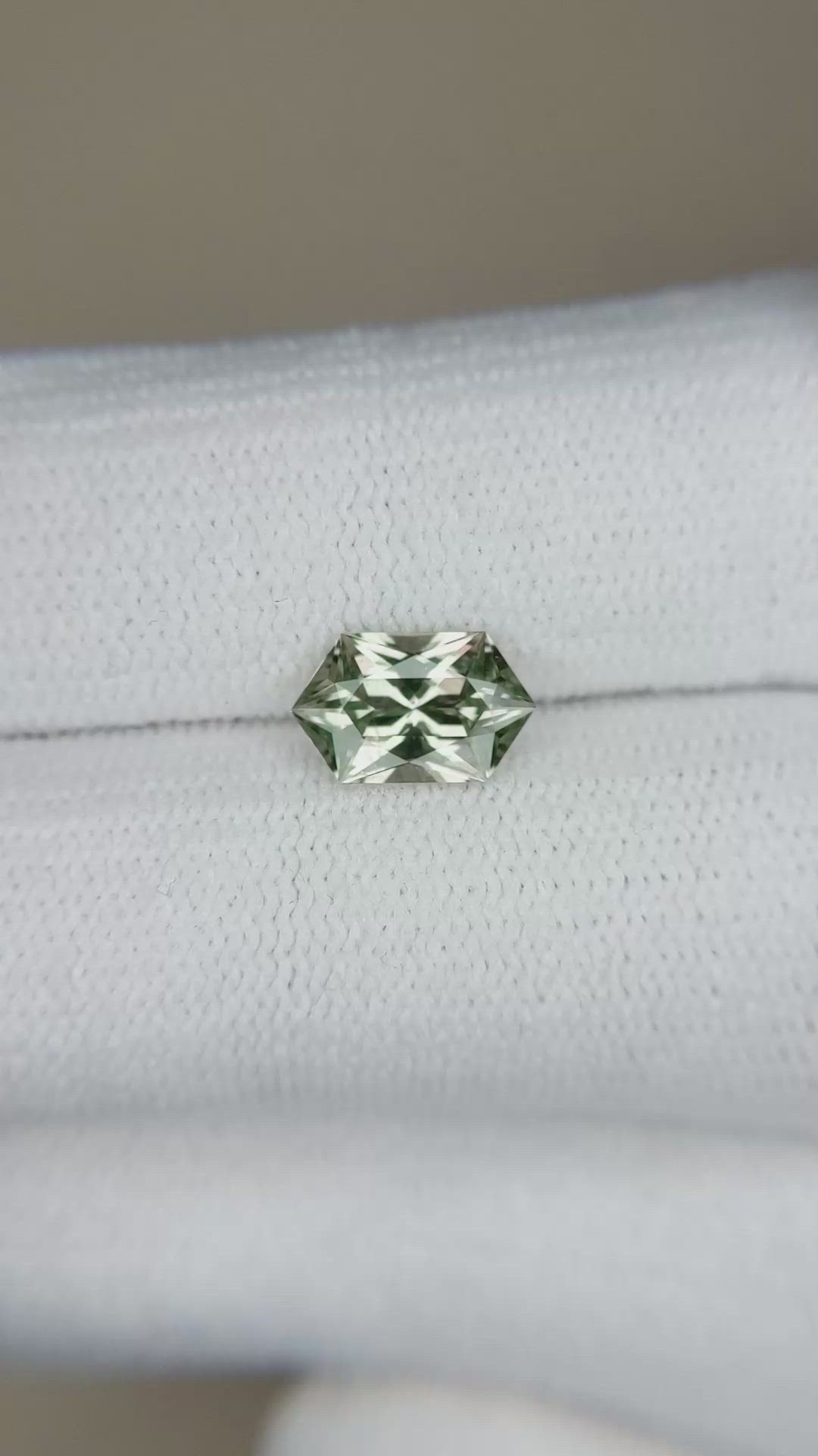 1.20 Ct. Green Sapphire from Montana Size Video