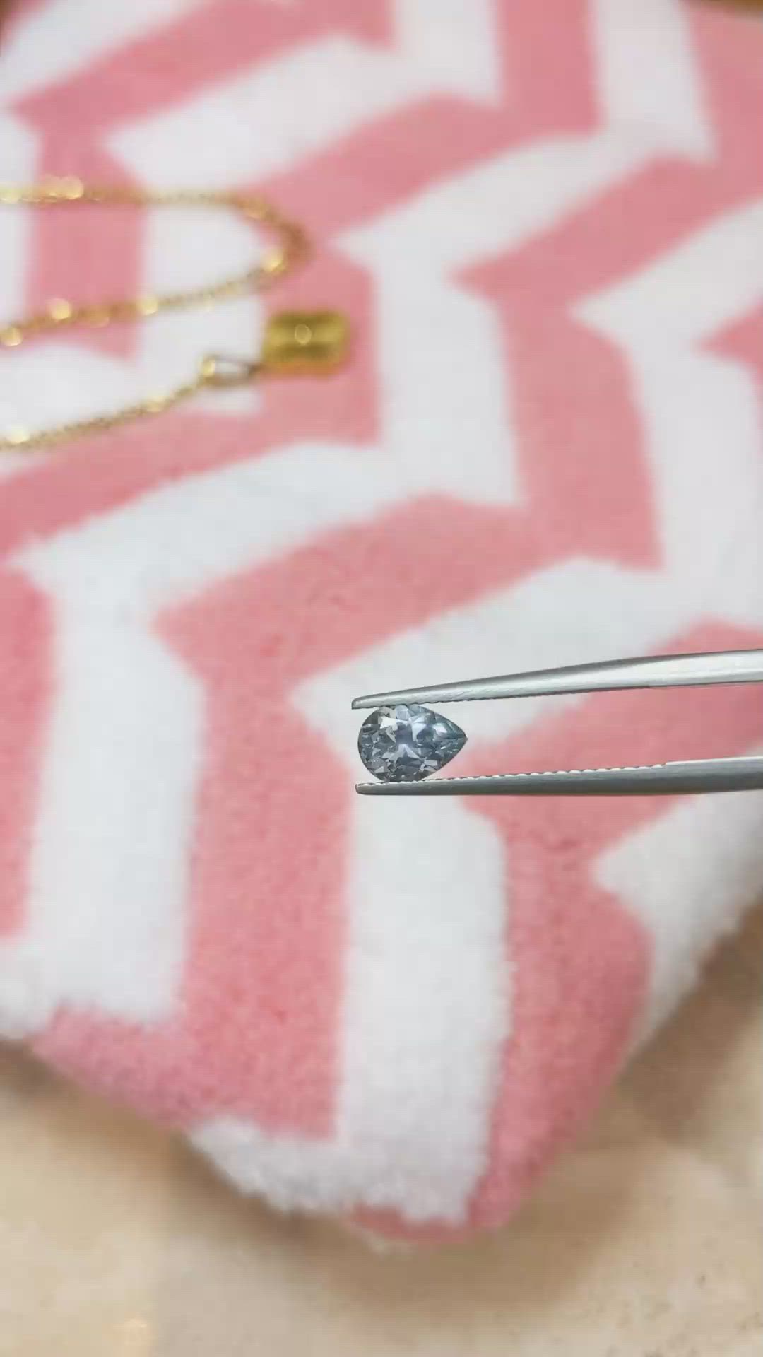 1.02 Ct. Blue Sapphire from Montana Size Video