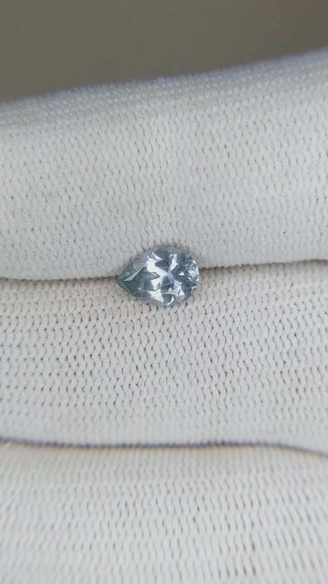 1.02 Ct. Blue Sapphire from Montana Size Video