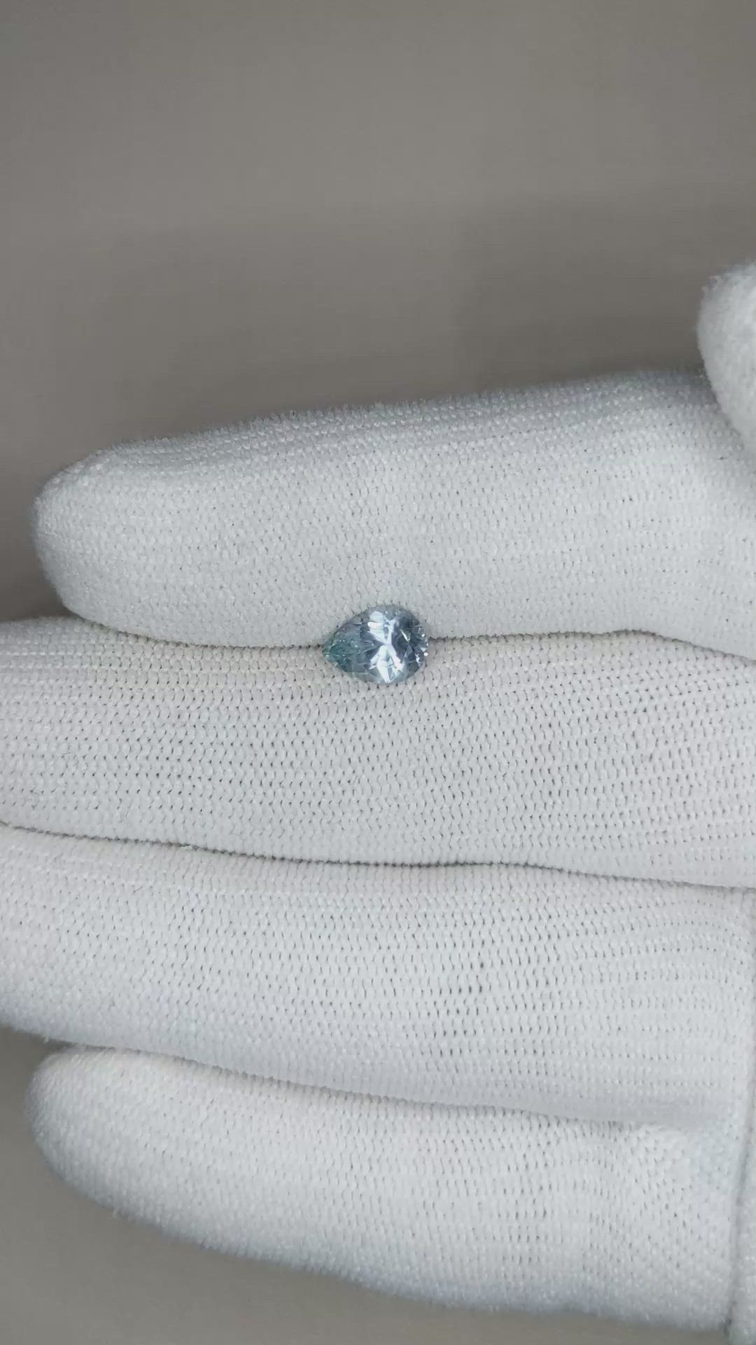 1.02 Ct. Blue Sapphire from Montana Size Video