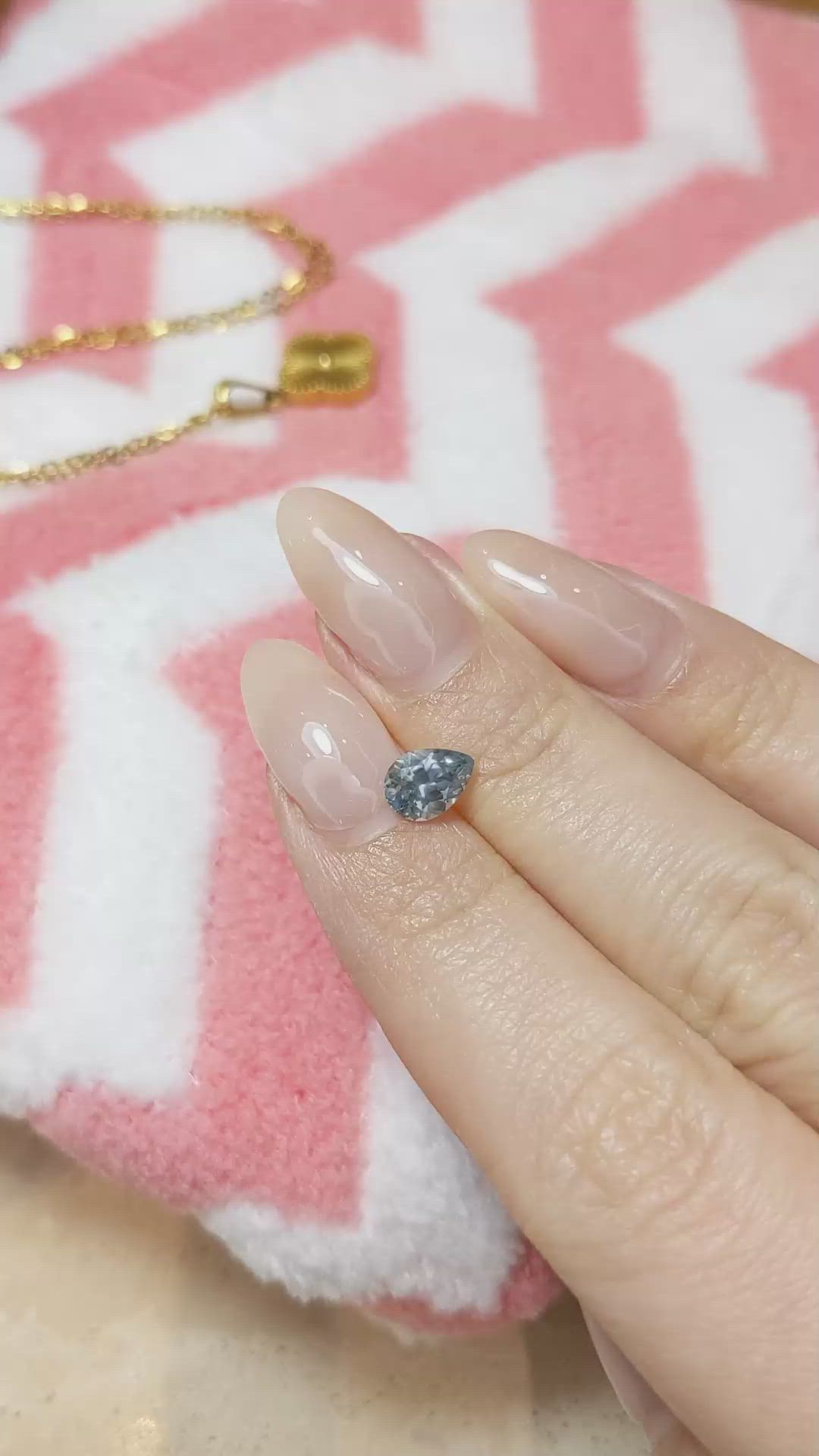 1.02 Ct. Blue Sapphire from Montana Size Video