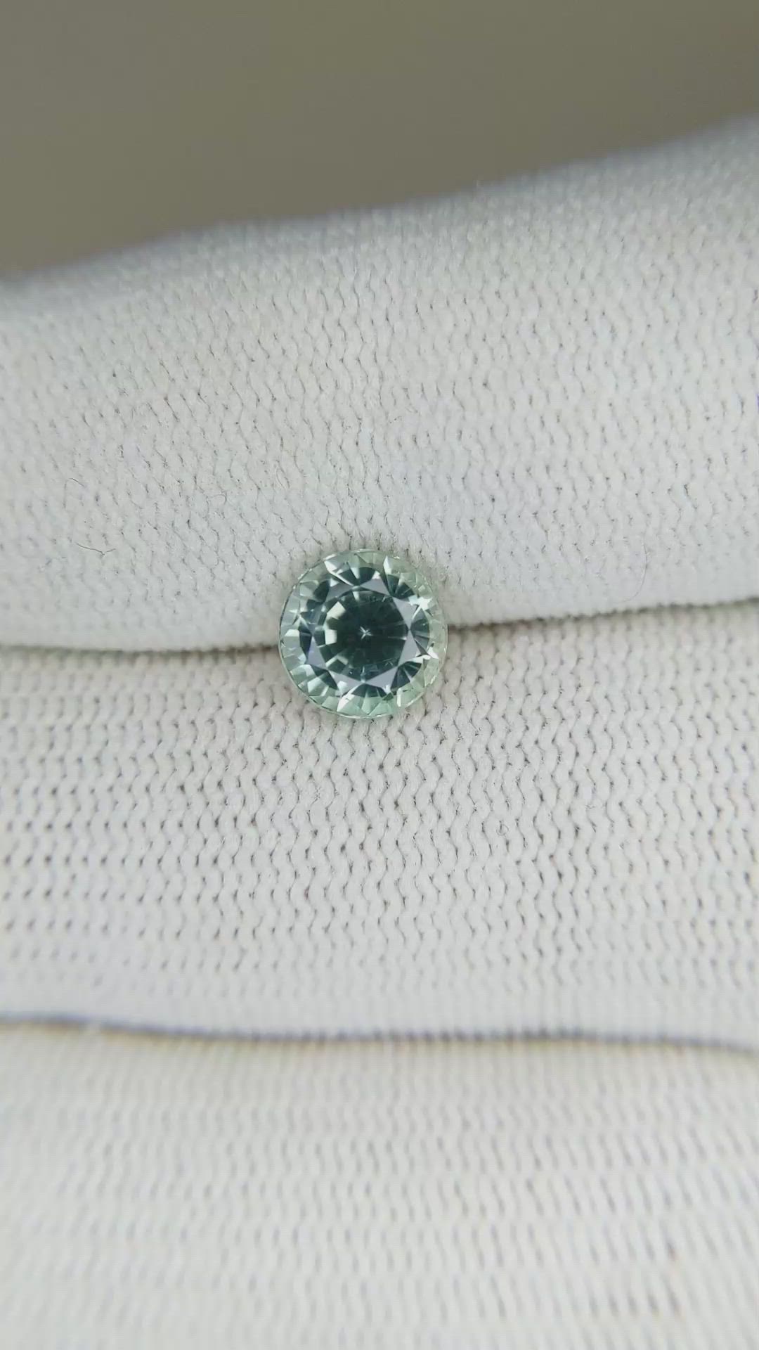 1.79 Ct. Bluish Green Sapphire from Montana Size Video