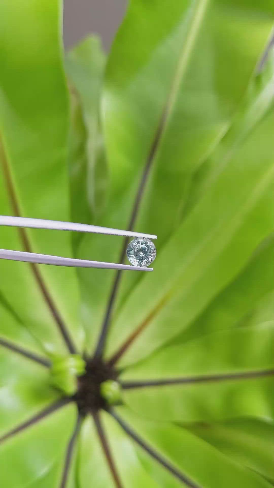 1.79 Ct. Bluish Green Sapphire from Montana Size Video