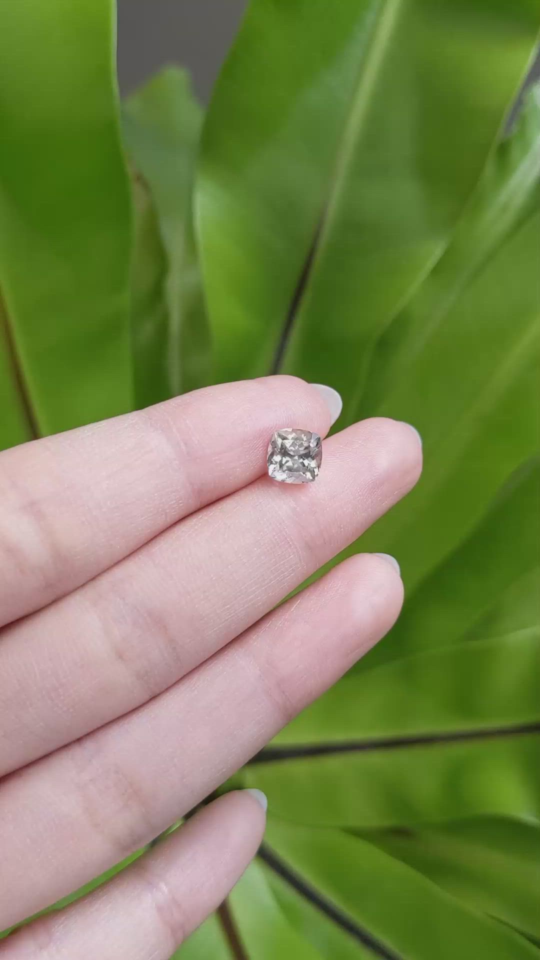 2.34 Ct. Yellowish Green Sapphire from Montana Size Video