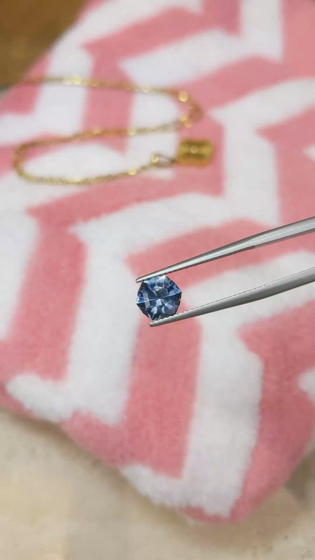2.00 Ct. Blue Sapphire from Montana Size Video