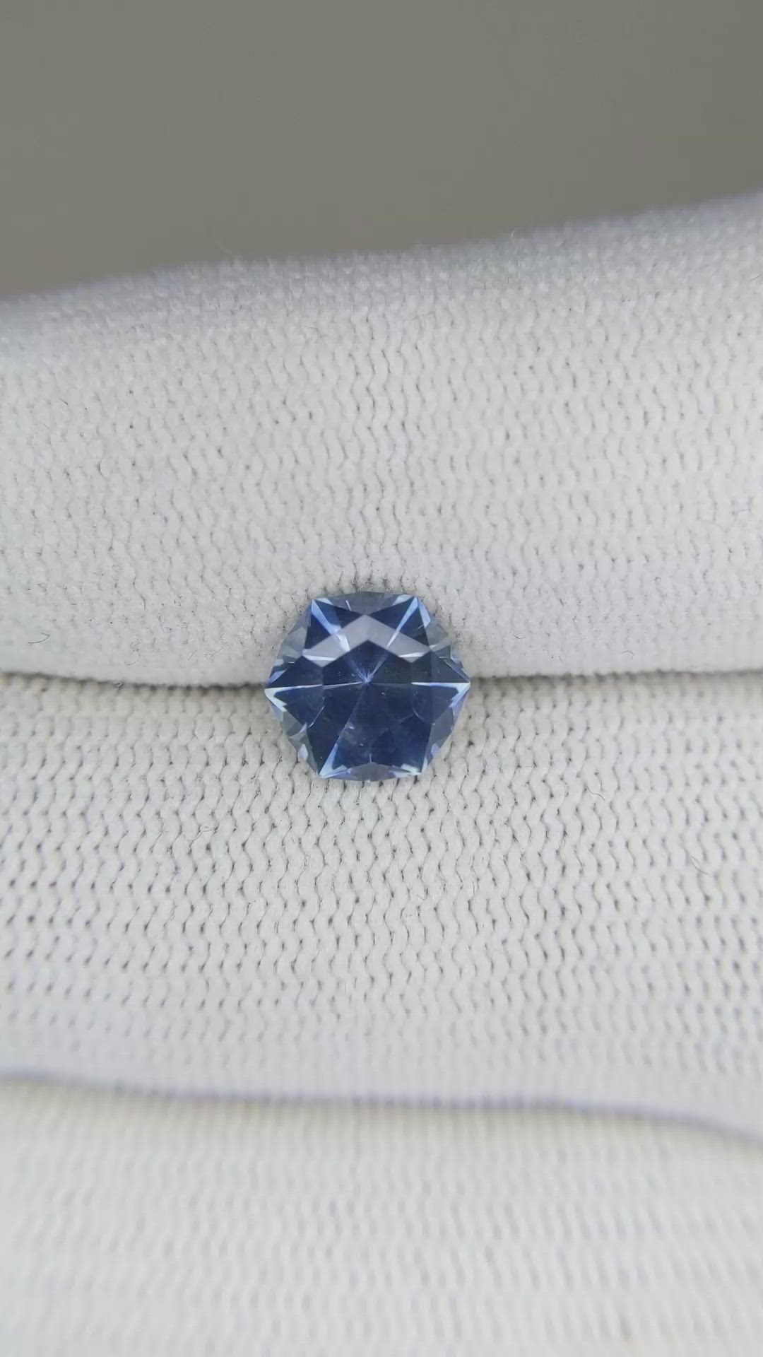 2.00 Ct. Blue Sapphire from Montana Size Video