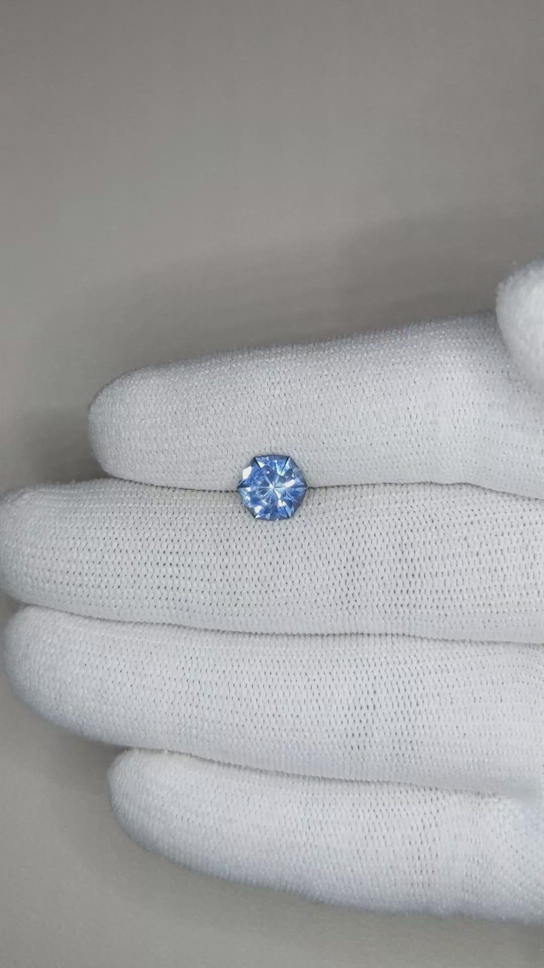 2.00 Ct. Blue Sapphire from Montana Size Video