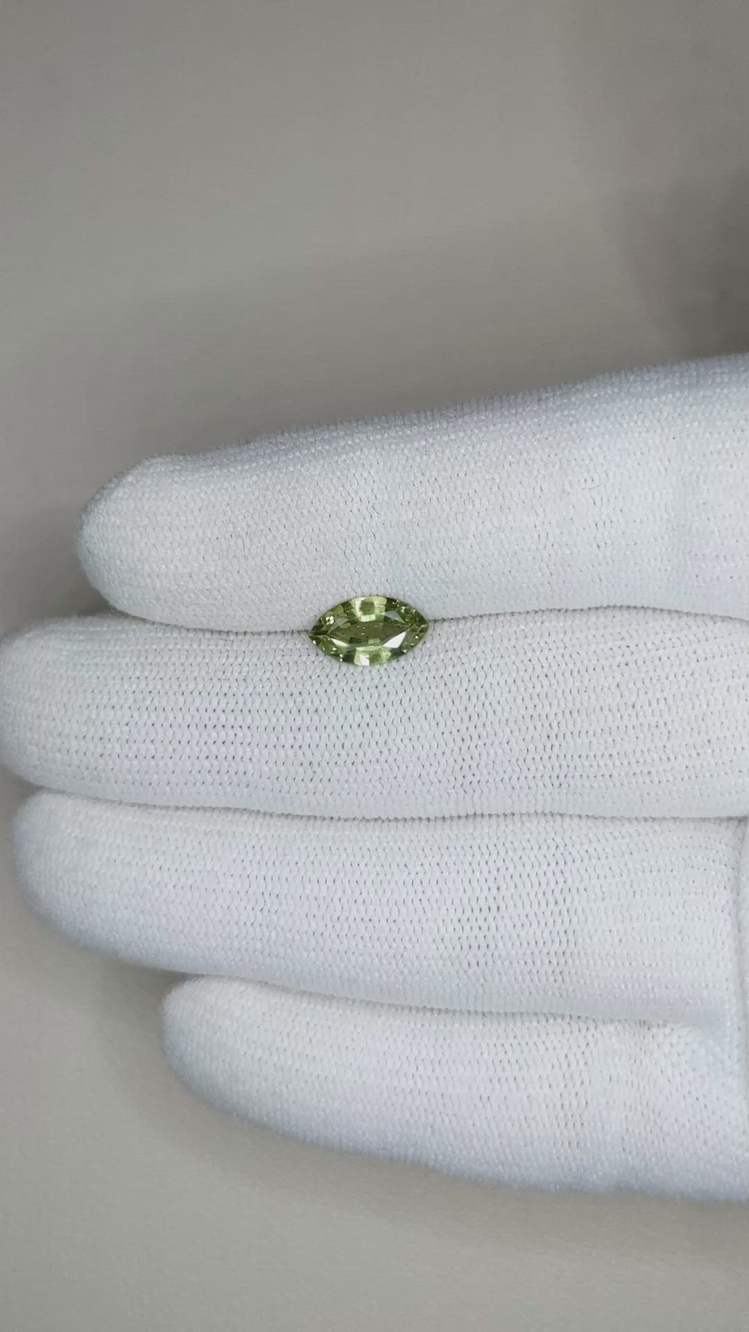 1.14 Ct. Green Sapphire from Ceylon (Sri Lanka) Size Video