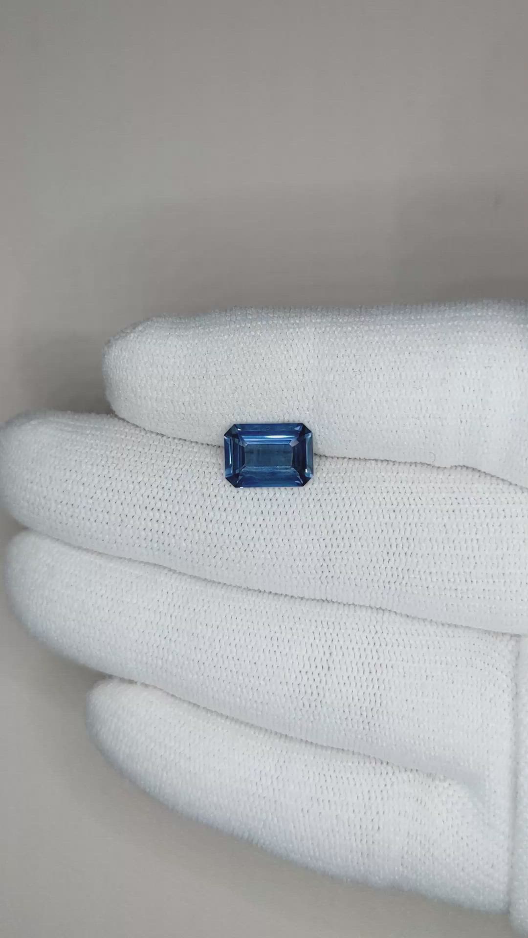 2.78 Ct. Blue Sapphire from Ceylon (Sri Lanka) Size Video
