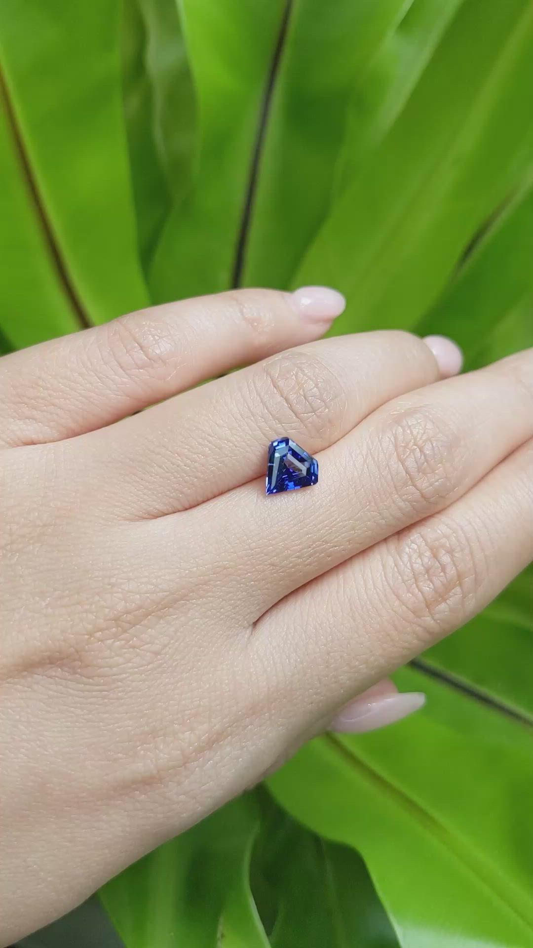 2.05 Ct. Blue Sapphire from Ceylon (Sri Lanka) Size Video