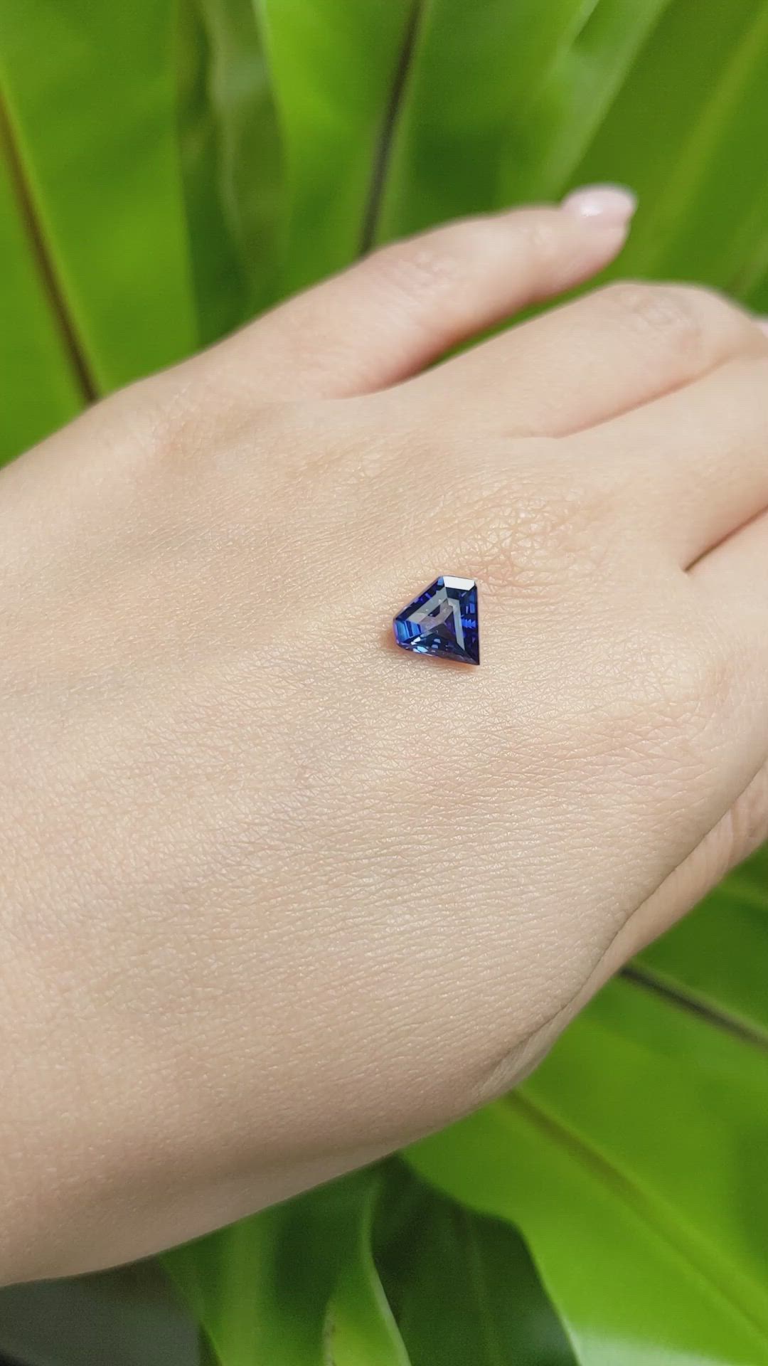 2.05 Ct. Blue Sapphire from Ceylon (Sri Lanka) Size Video