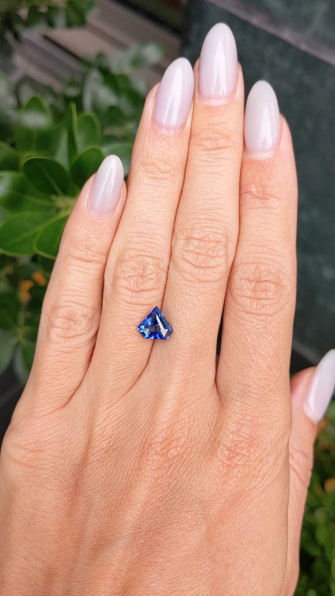 2.05 Ct. Blue Sapphire from Ceylon (Sri Lanka) Size Video