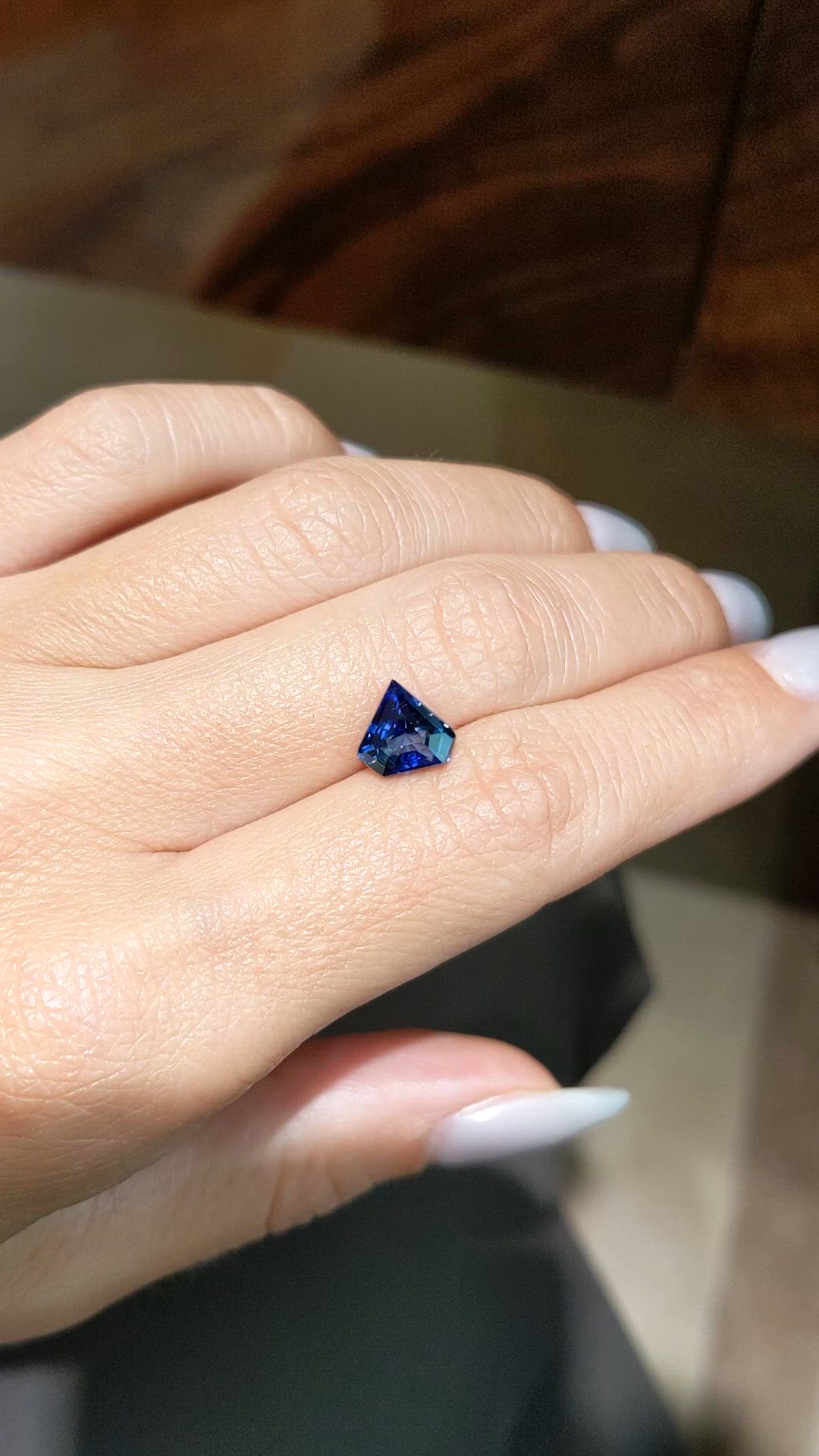 2.05 Ct. Blue Sapphire from Ceylon (Sri Lanka) Size Video