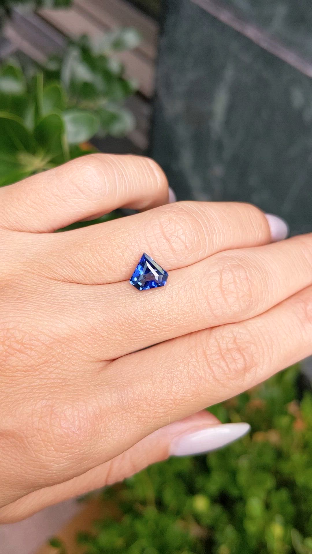 2.05 Ct. Blue Sapphire from Ceylon (Sri Lanka) Size Video