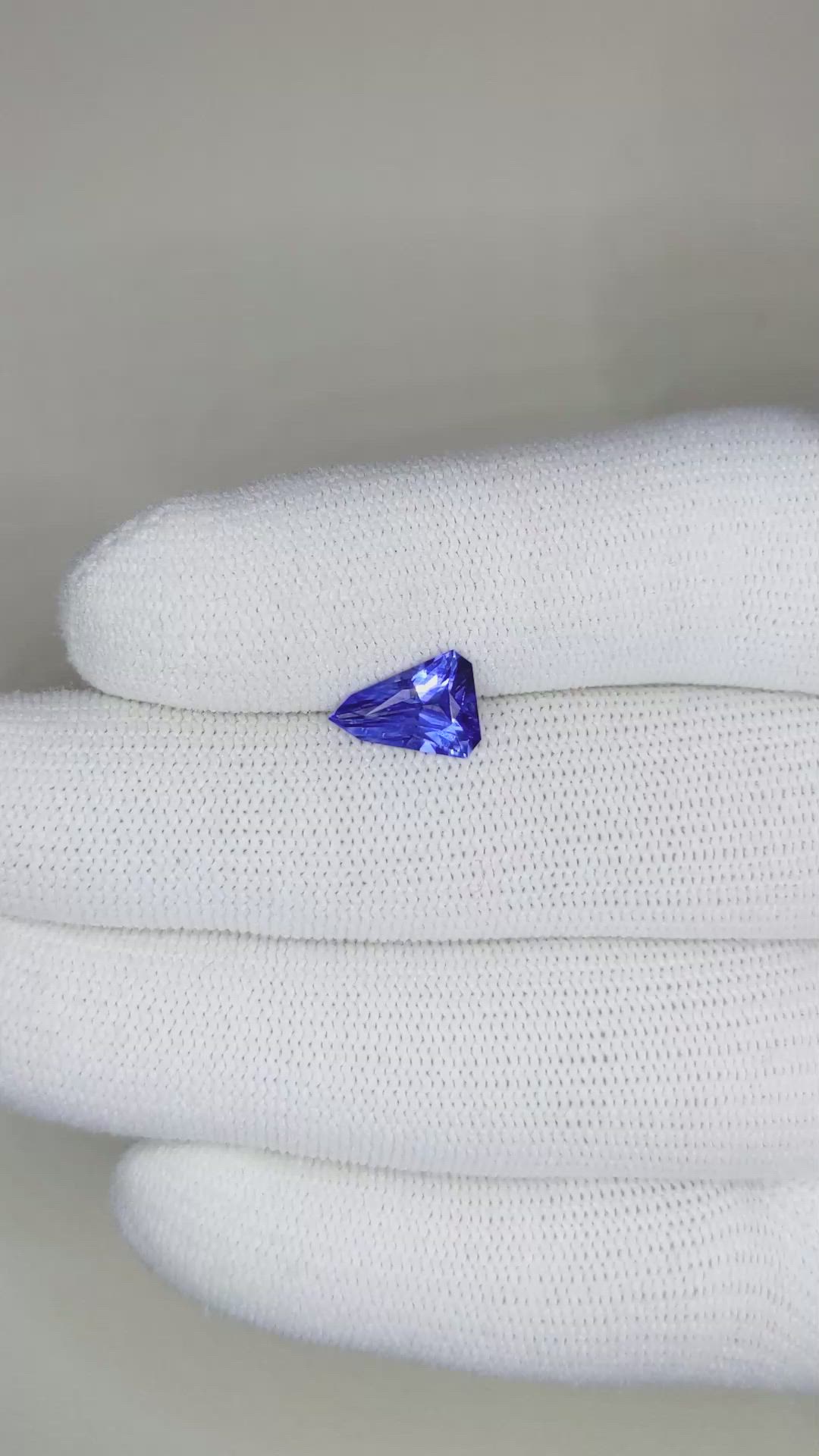 1.84 Ct. Blue Sapphire from Ceylon (Sri Lanka) Size Video