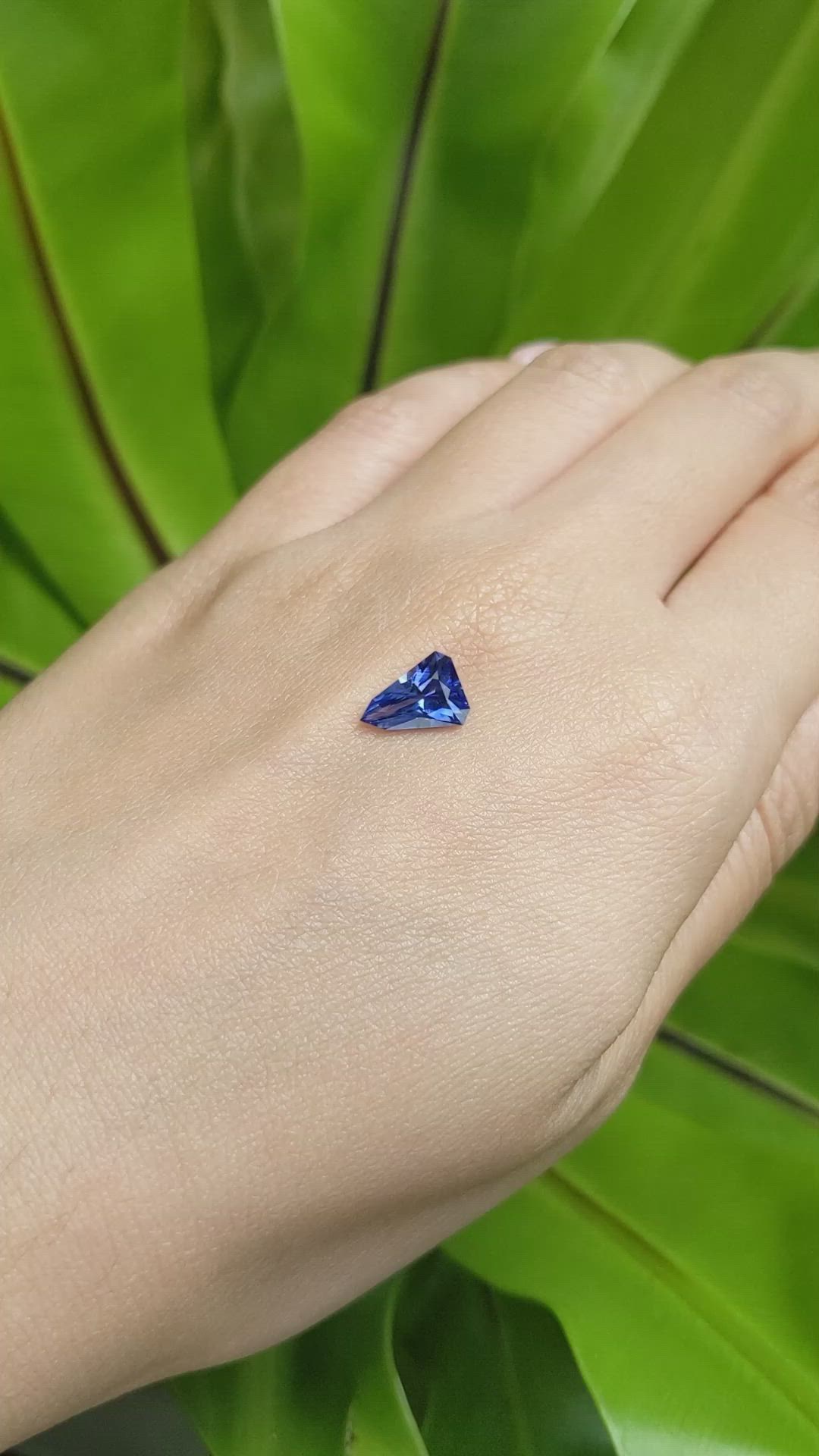 1.84 Ct. Blue Sapphire from Ceylon (Sri Lanka) Size Video