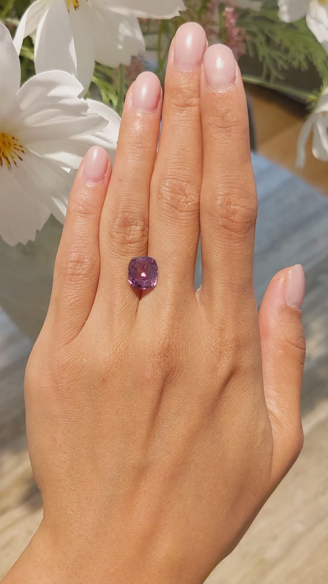 5.06 Ct. Orangish Brown Sapphire from Madagascar Size Video