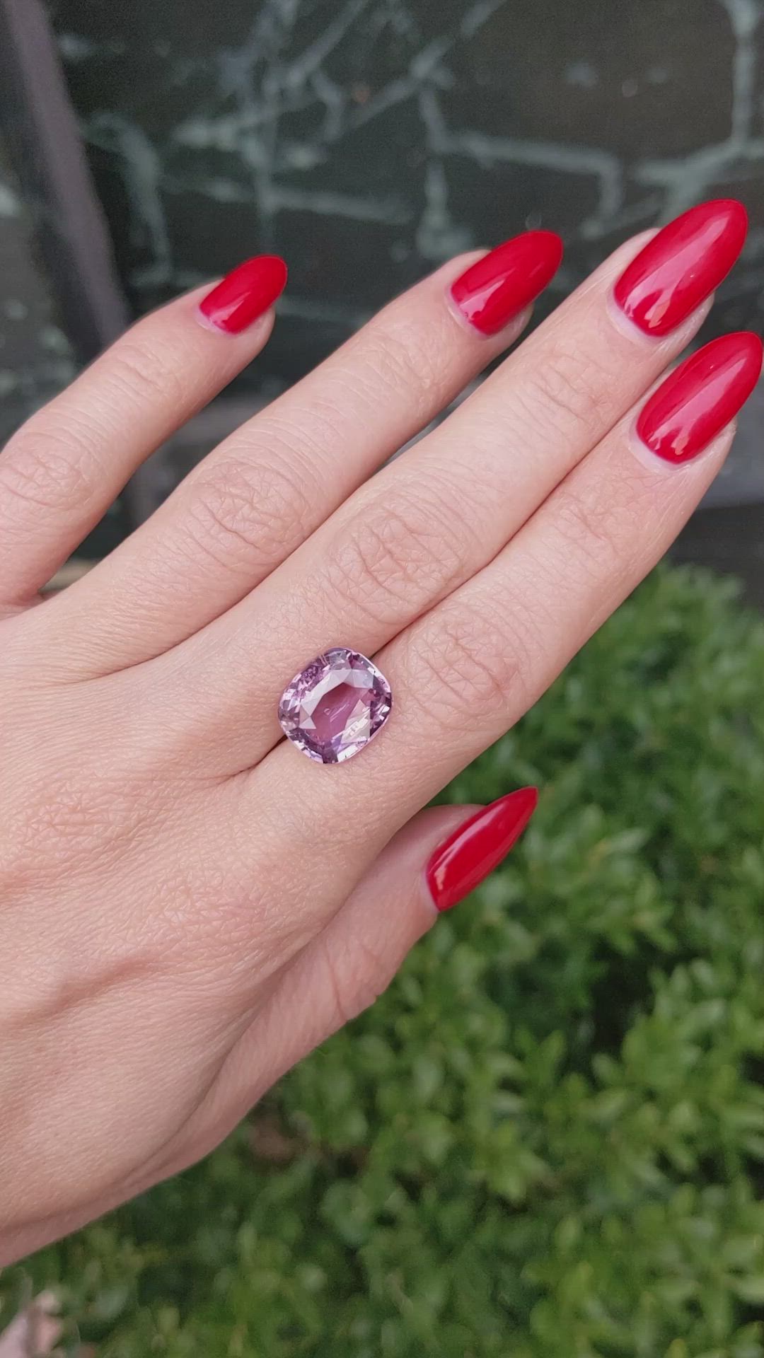 8.46 Ct. Pink Sapphire from Ceylon (Sri Lanka) Size Video