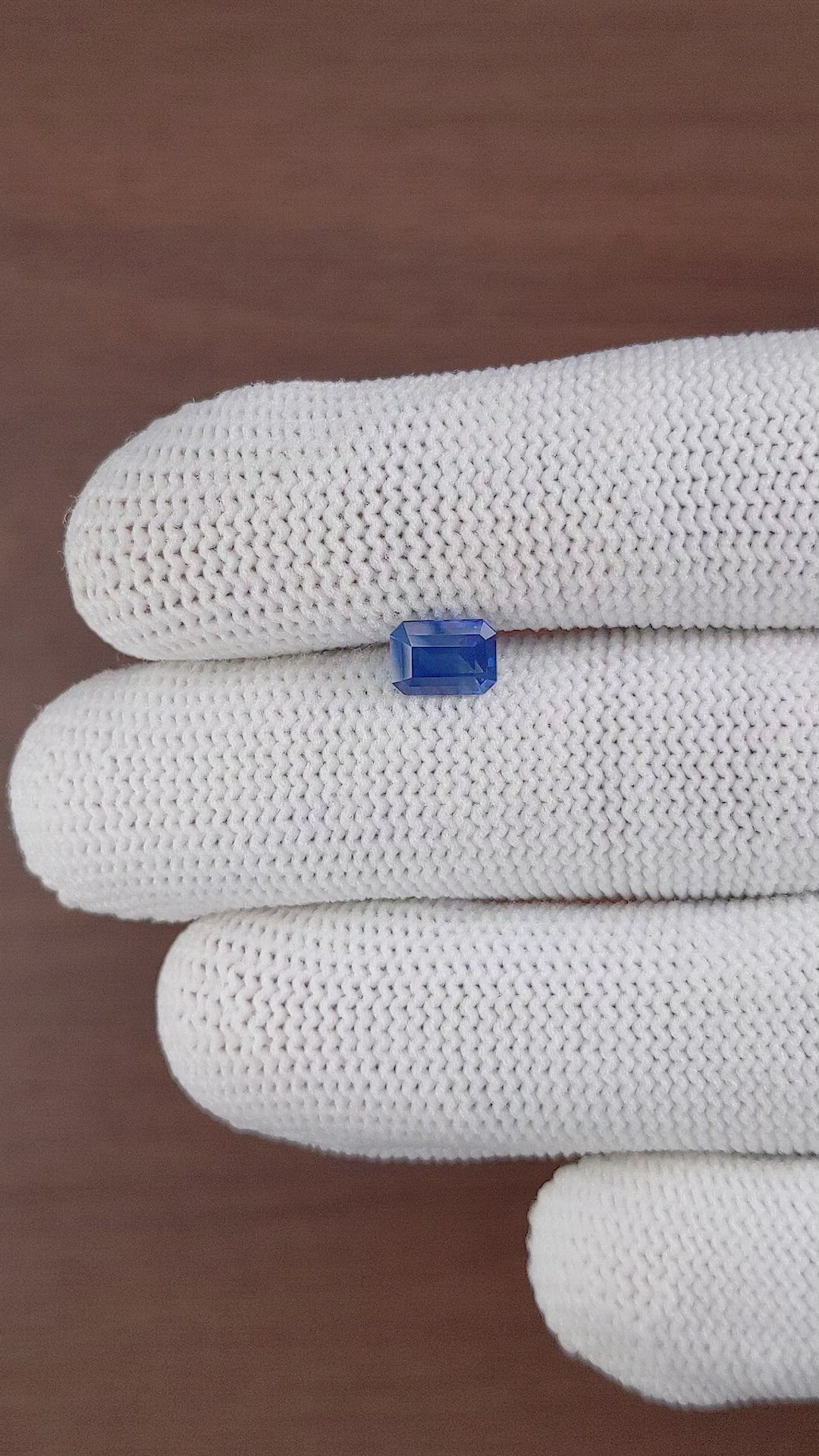 1.30 Ct. Blue Sapphire from Africa Size Video