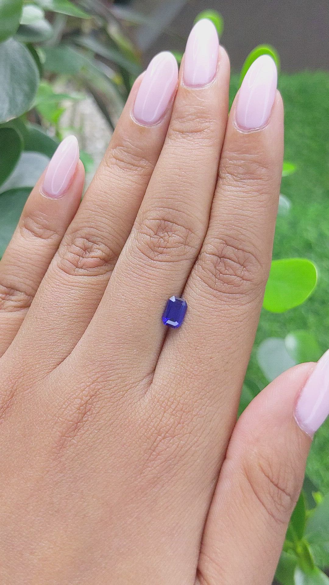 1.05 Ct. Blue Sapphire from Africa Size Video