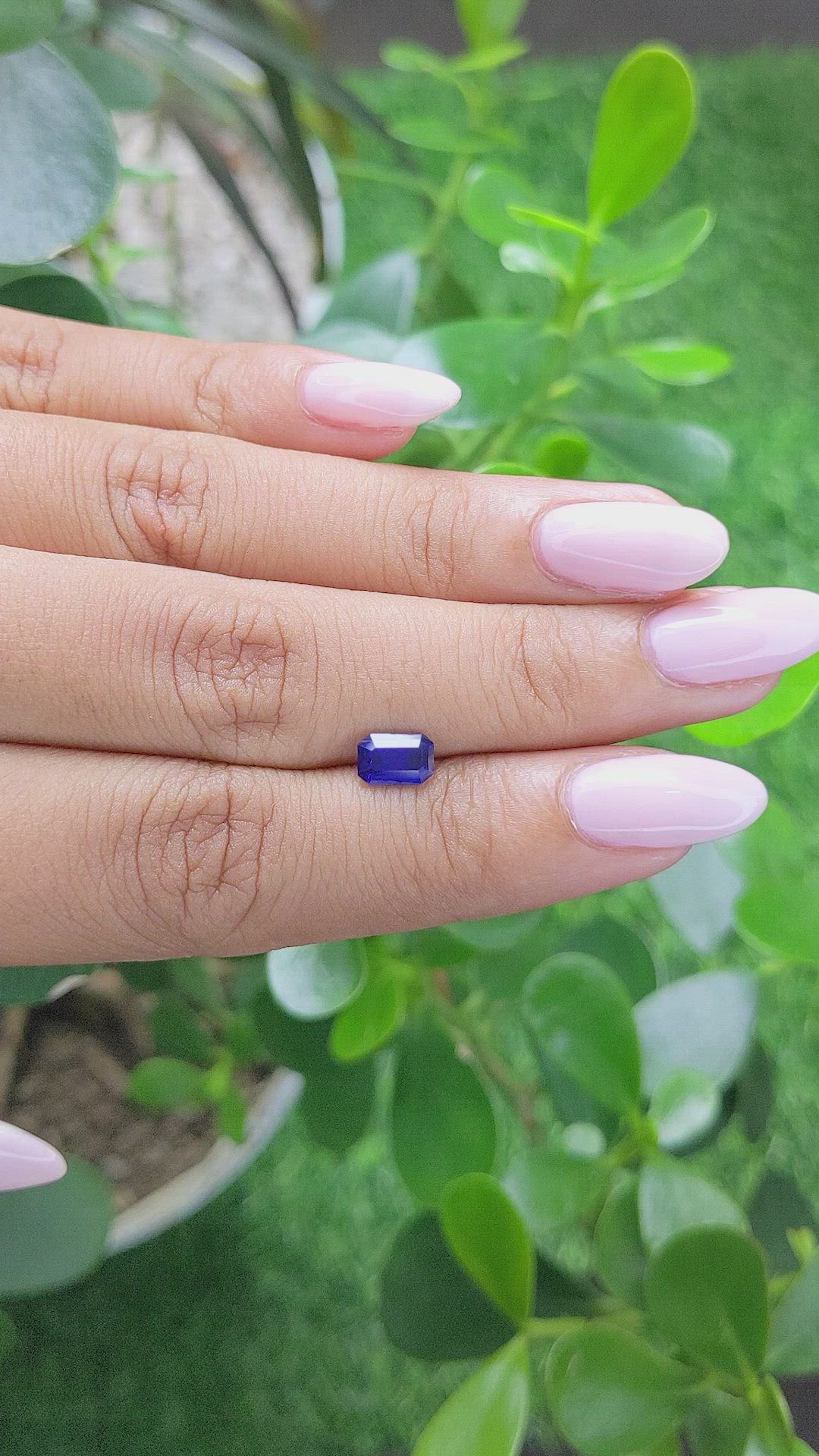 1.05 Ct. Blue Sapphire from Africa Size Video