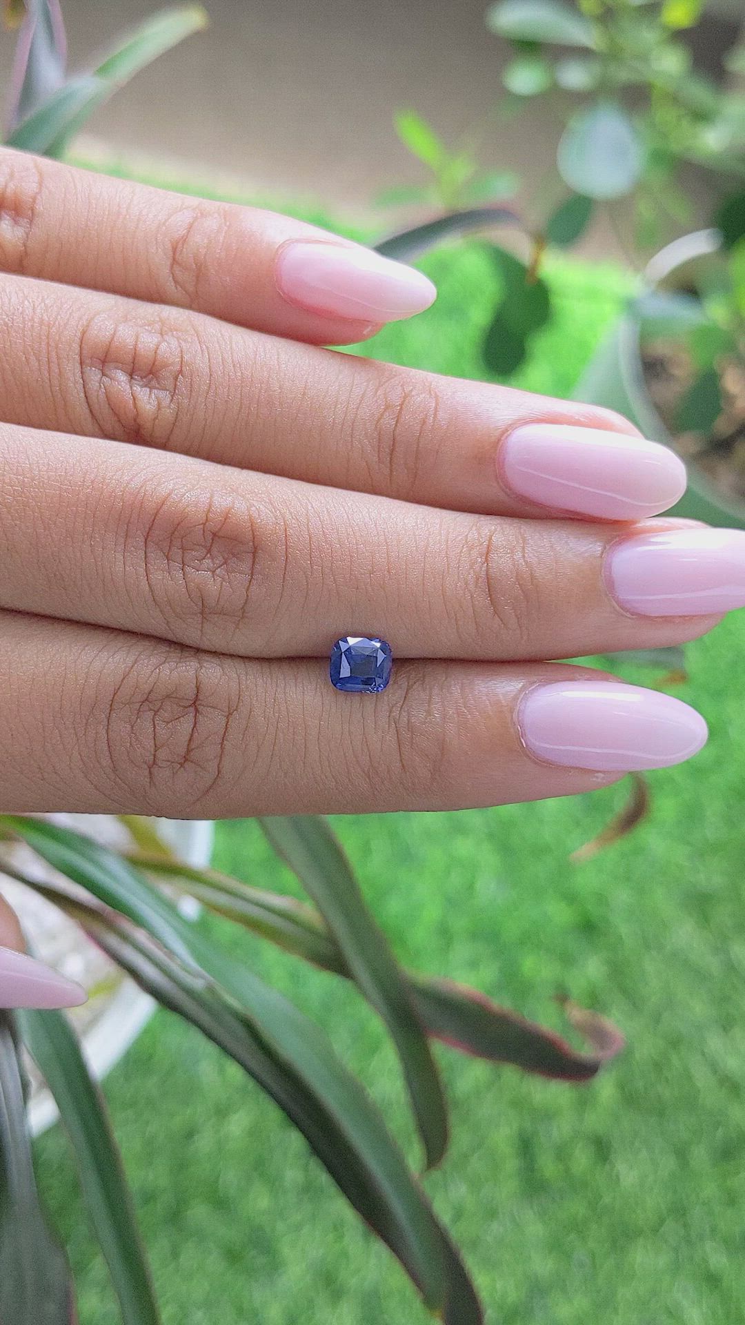 1.05 Ct. Blue Sapphire from Africa Size Video