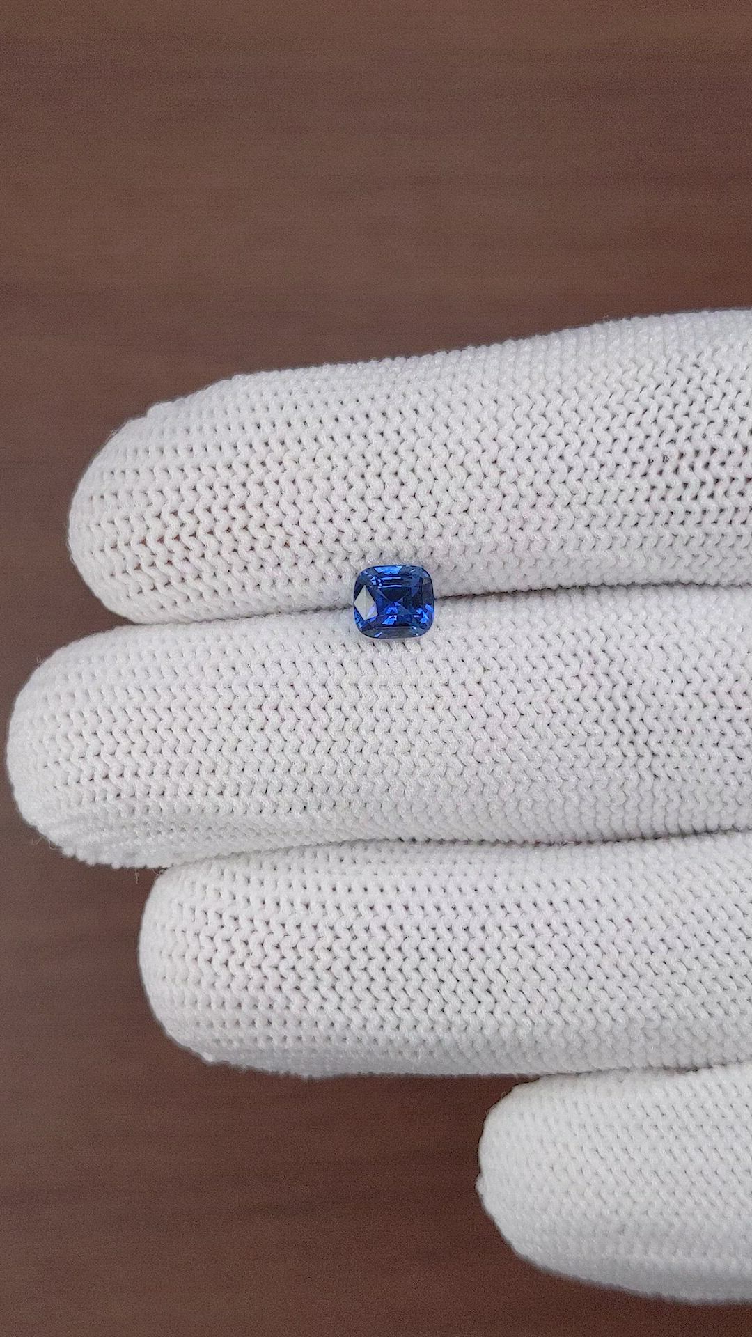 1.05 Ct. Blue Sapphire from Africa Size Video