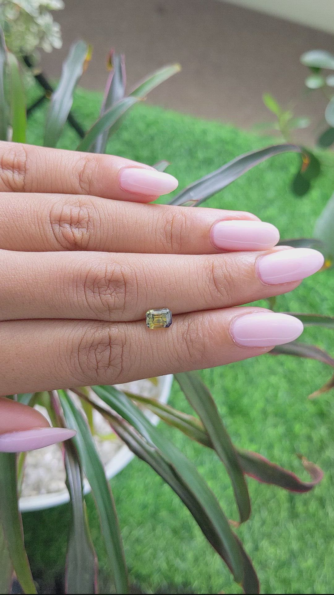 1.16 Ct. Bi Color Sapphire from Africa Size Video