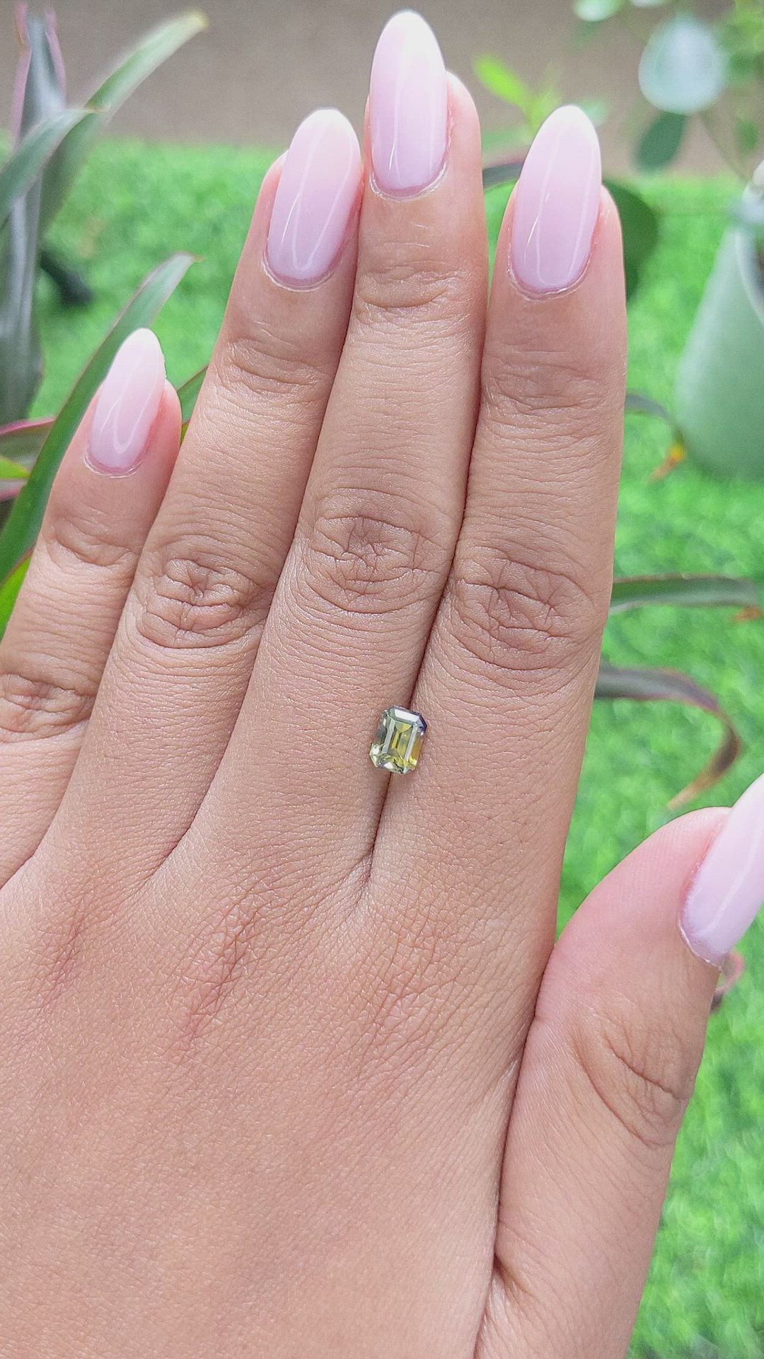 1.16 Ct. Bi Color Sapphire from Africa Size Video