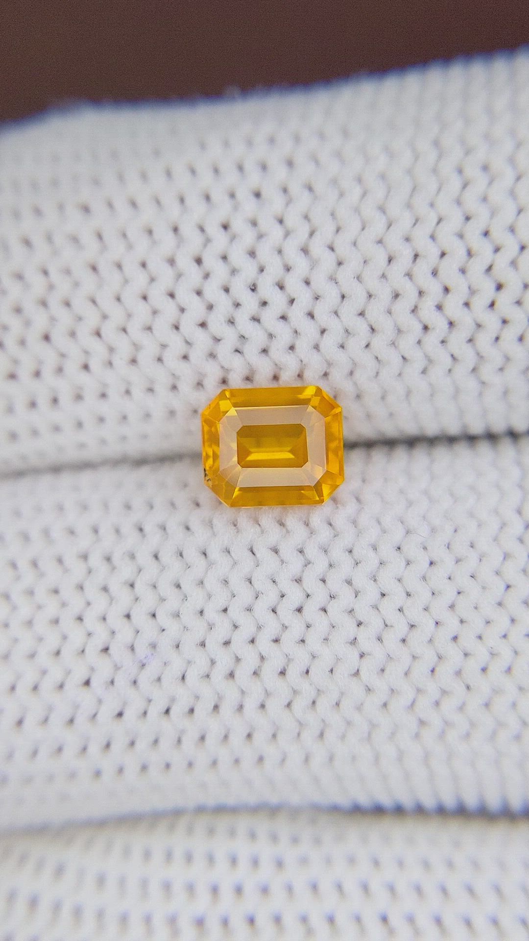 1.41 Ct. Yellowish Orange Sapphire from Africa Size Video
