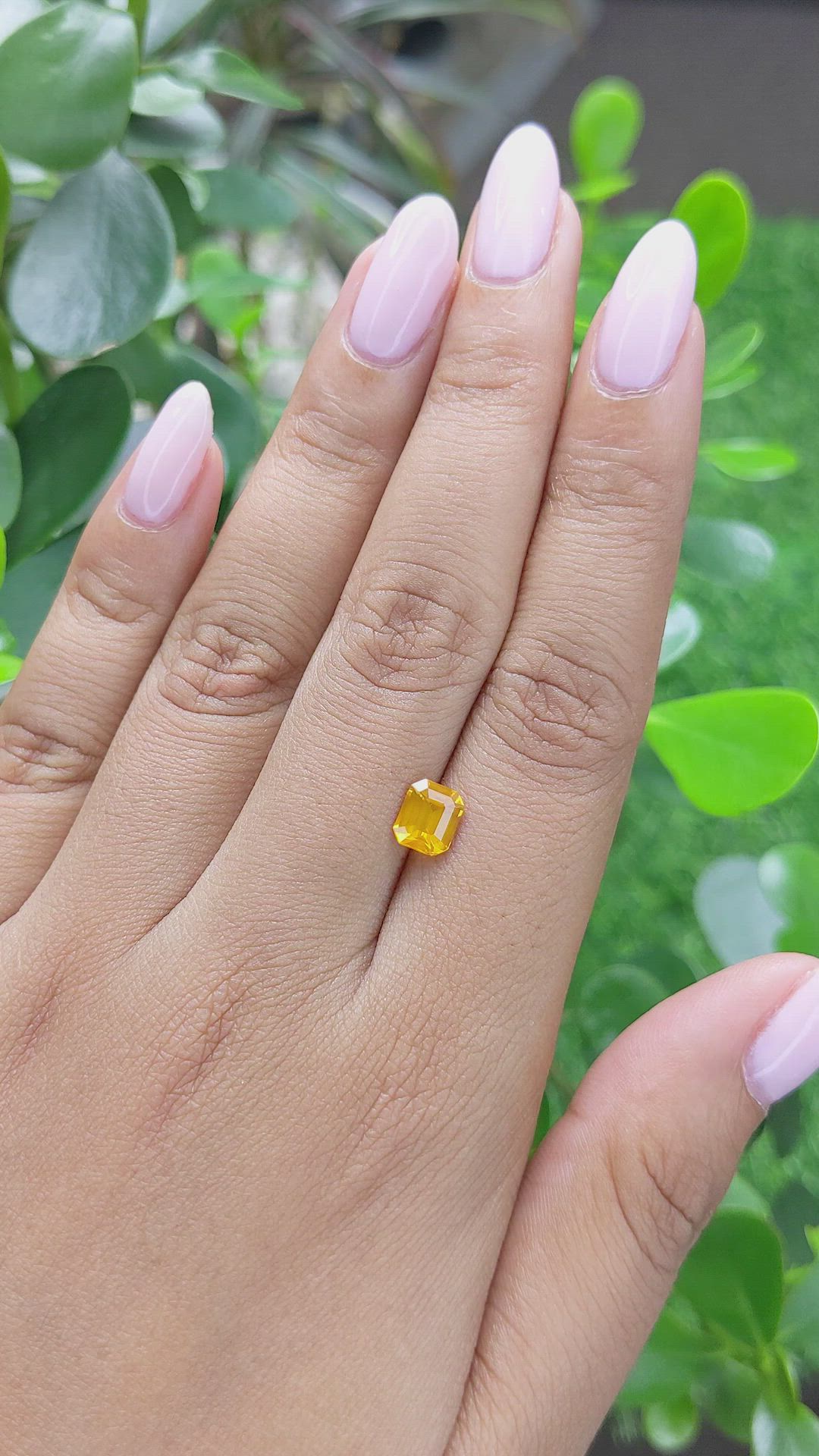 1.41 Ct. Yellowish Orange Sapphire from Africa Size Video