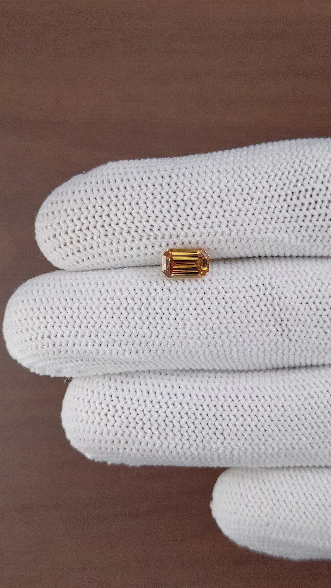 1.32 Ct. Brown Sapphire from Africa Size Video