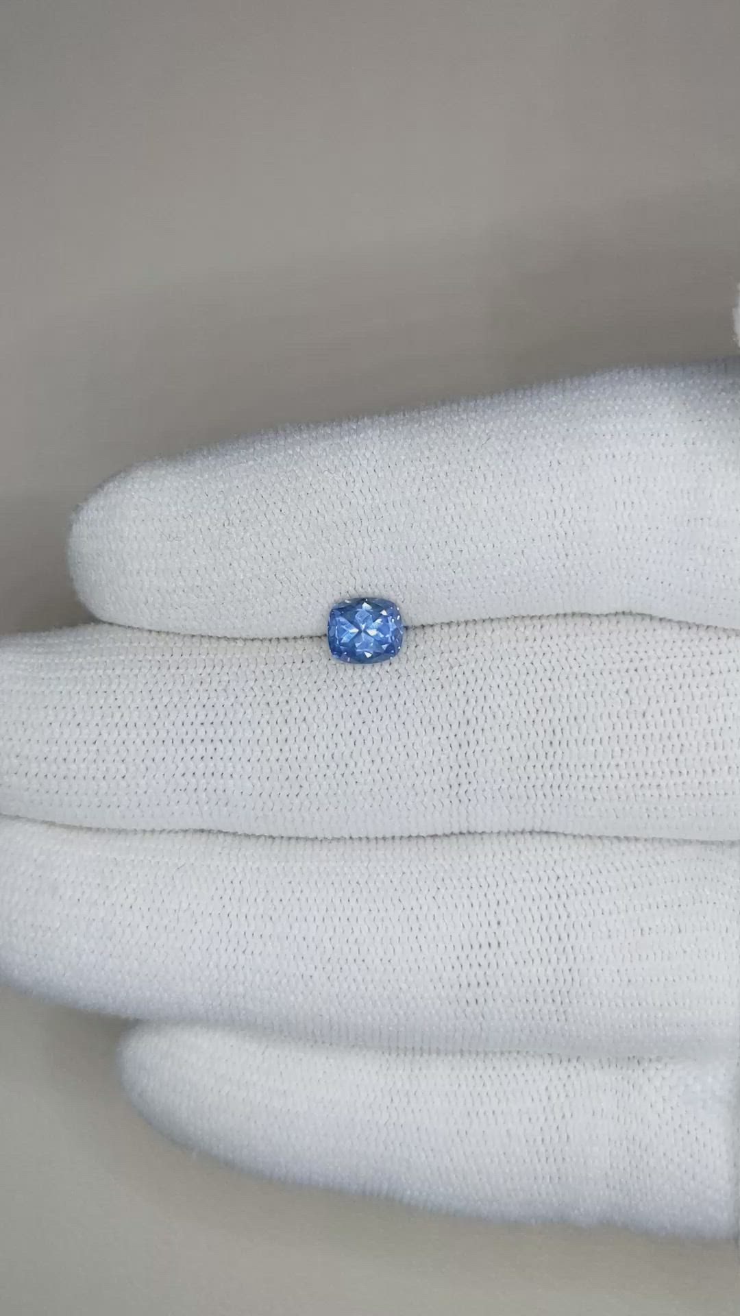 1.03 Ct. Blue Sapphire from Montana Size Video